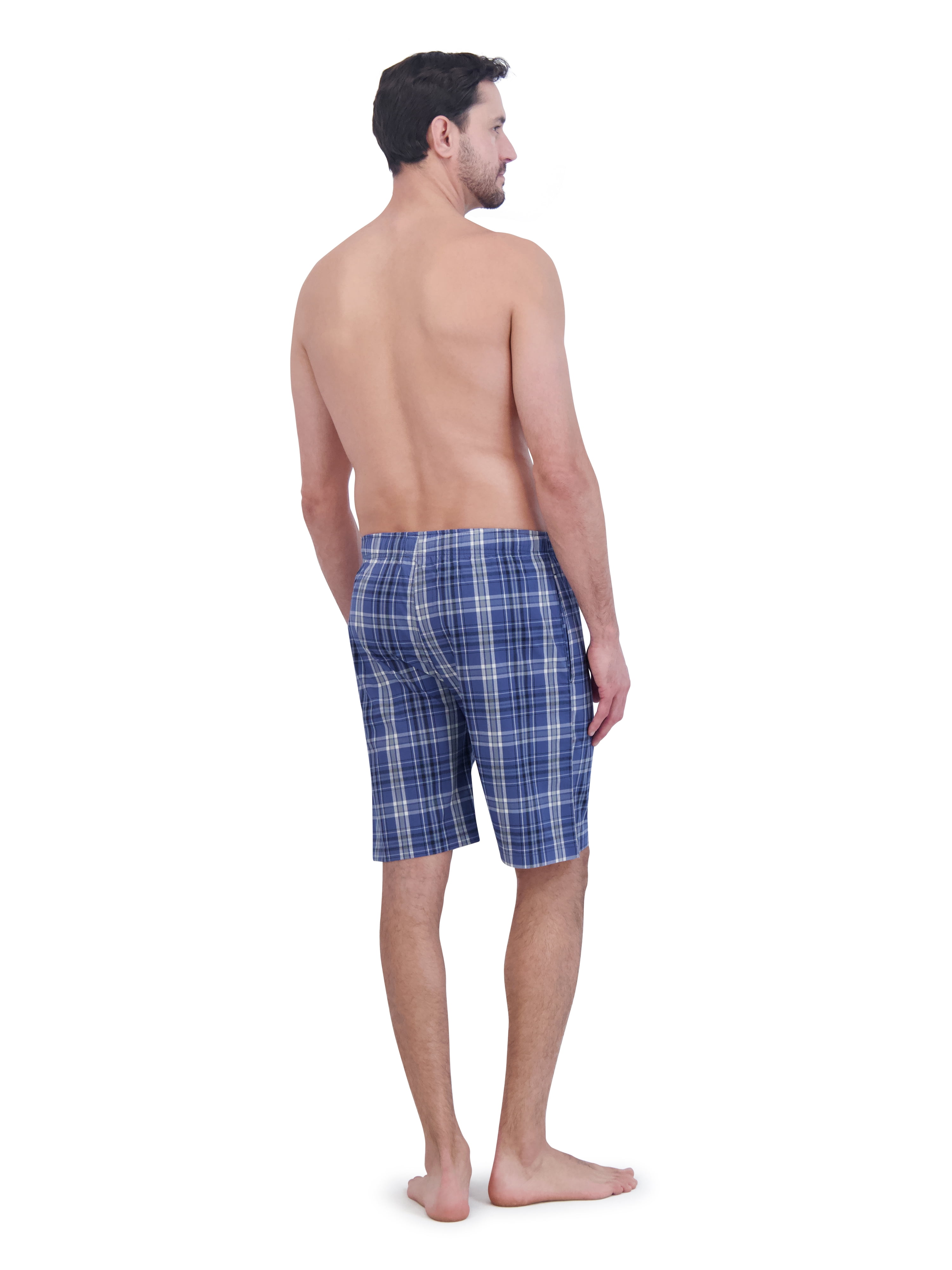 Hanes Men's Woven Stretch Sleep Jam Shorts (Red, 2-Pack) e4506