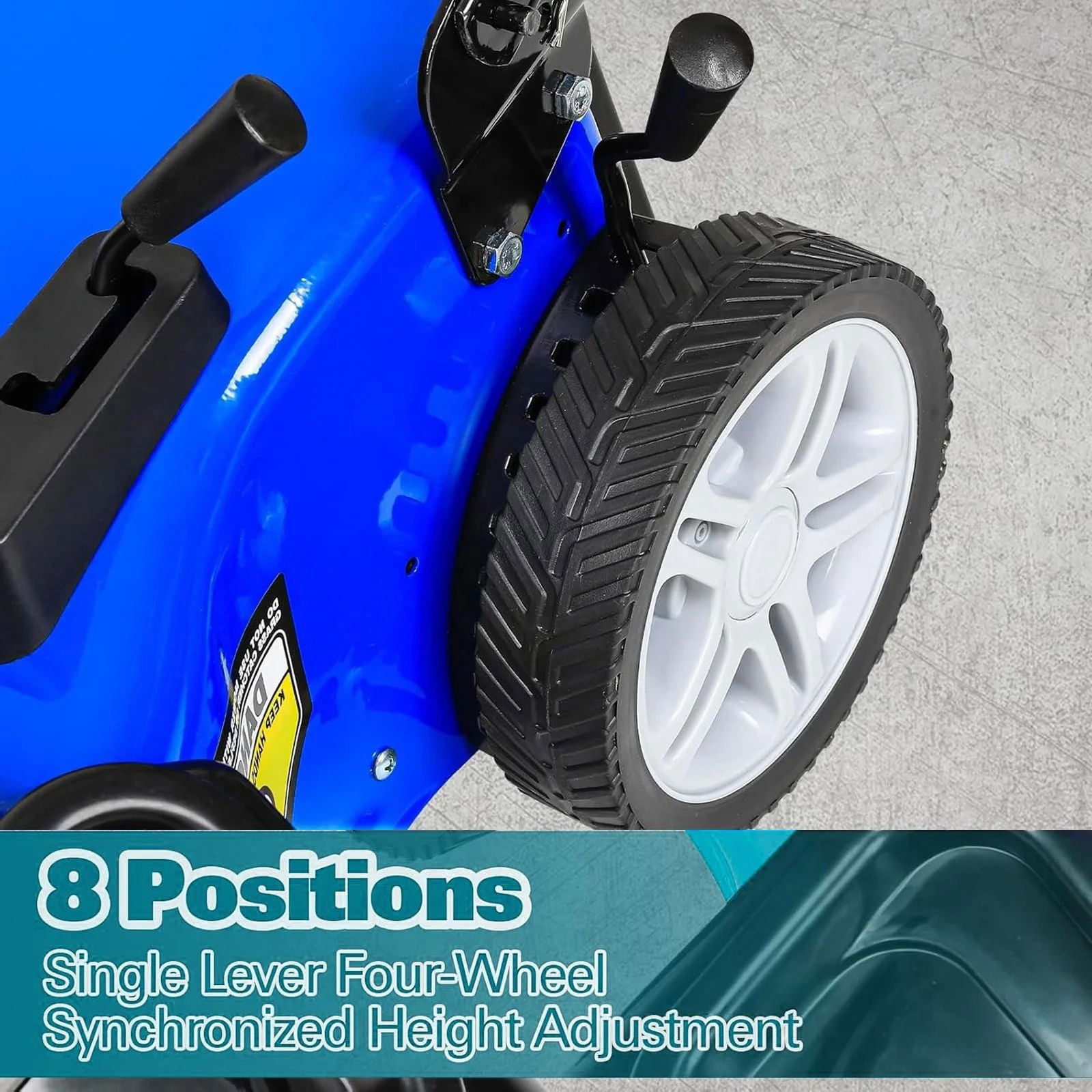 ANLIBATT 21-Inch Gas Push Lawn Mower (201cc 4-Cycle Engine, 3-in-1 Mulching & Bagging, Blue, 21 in) ji1d3