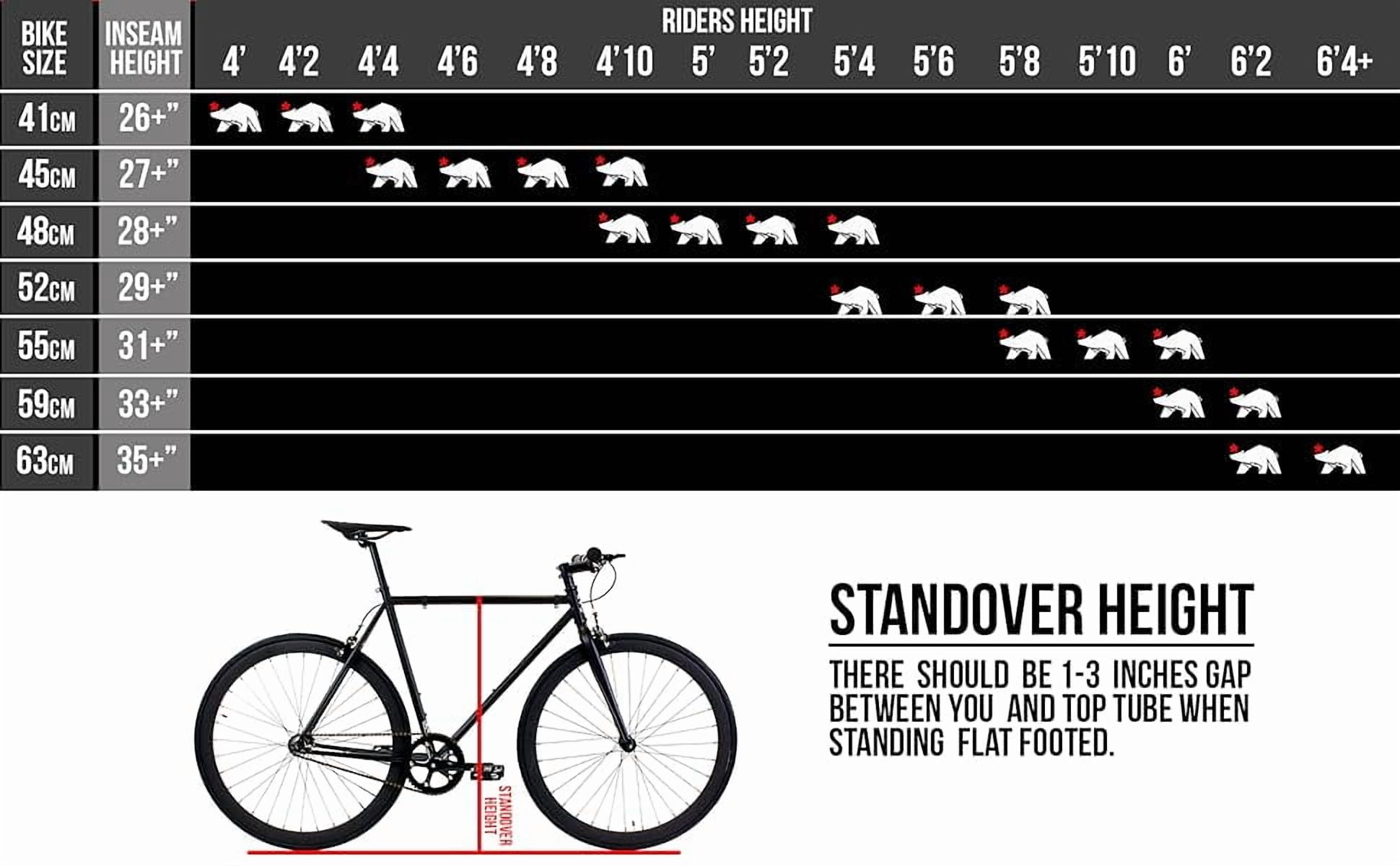 Golden Cycles Single Speed Fixie Bike, Lightweight Steel Frame with Flip-Flop Hub (Vader Black, 55 in) yvdew