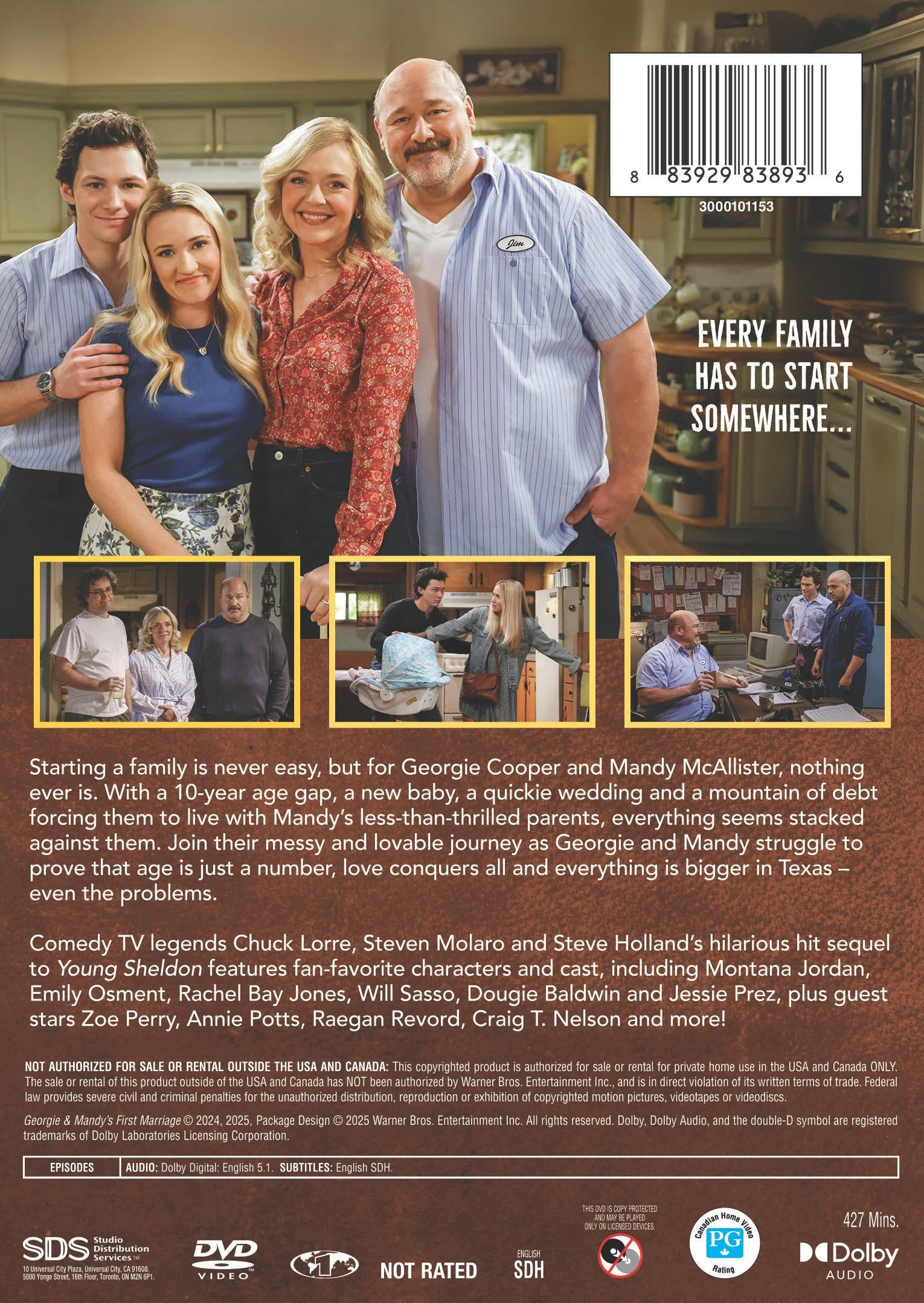 Warner Bros. Georgie & Mandy's First Marriage: The Complete First Season (DVD, 1-Disc Set) gnq36