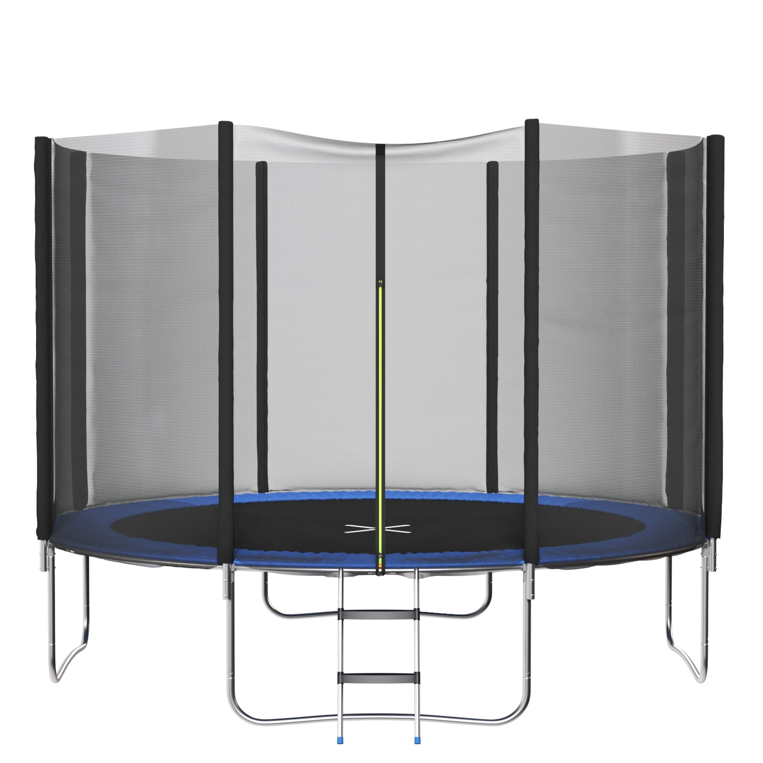 Lacoo 12 FT Outdoor Recreational Trampoline with Safety Enclosure (Blue, 12 ft) cfa6m