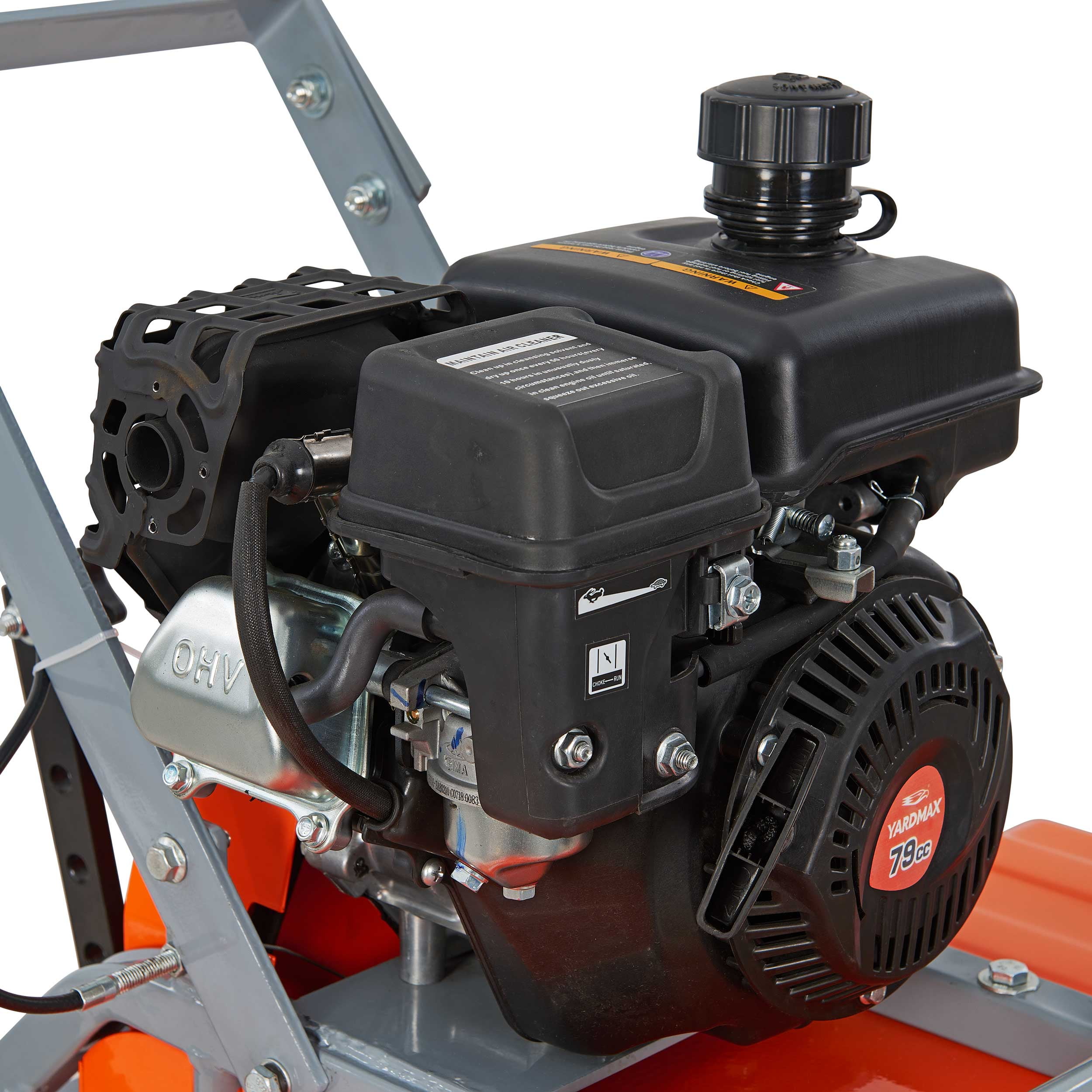 Yardmax Compact Front Tine Tiller (80cc, 21 in Tilling Width) uww0y