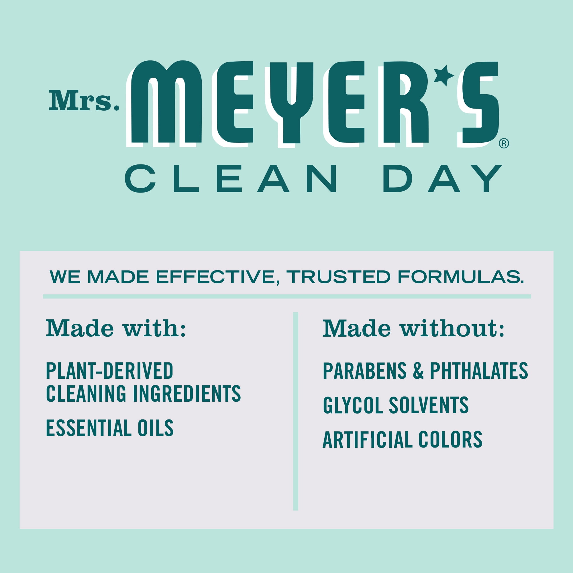 Mrs. Meyer's Clean Day Multi-Surface Everyday Cleaner, Mint Scent (16 oz) qrlld