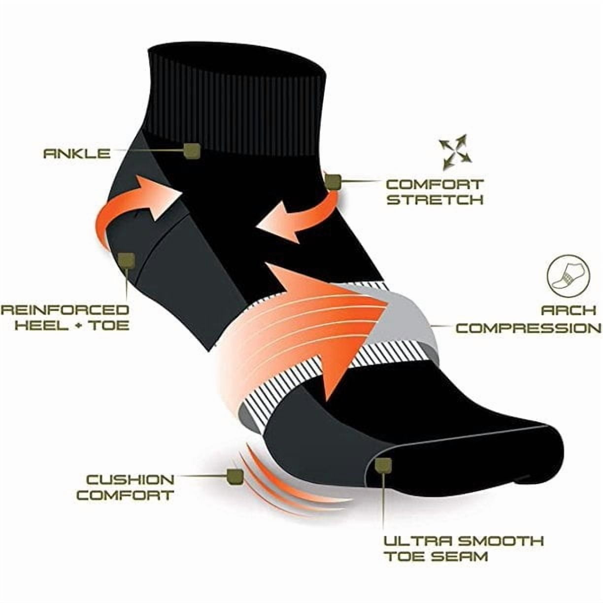 AND1 Men's Cushion Quarter Socks, Arch Support Athletic Socks (Grey, 12 Pack) mo9mf