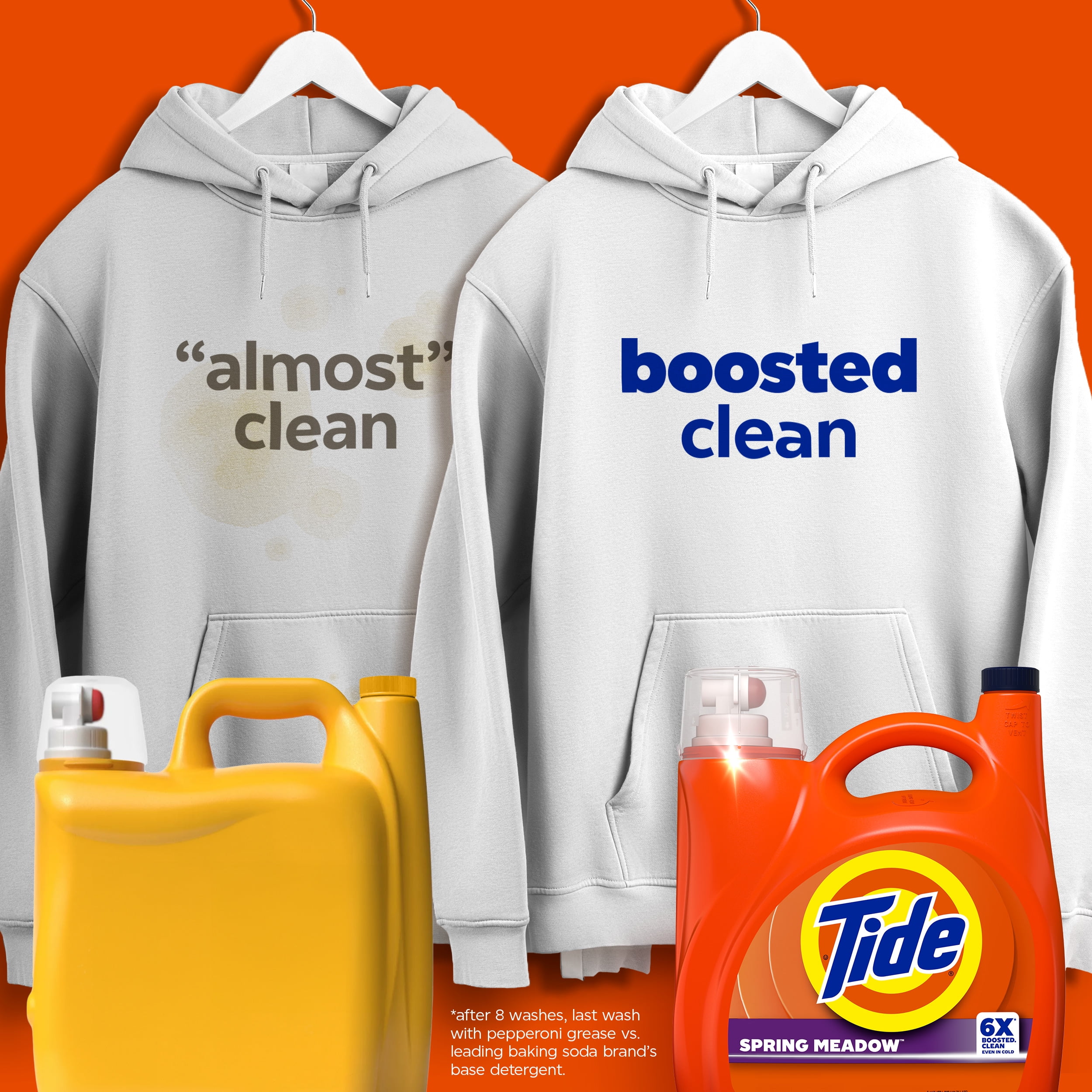 Tide Laundry Detergent Liquid, Spring Meadow Scent, Concentrated Stain Removal Formula (125 fl oz) nrdmg