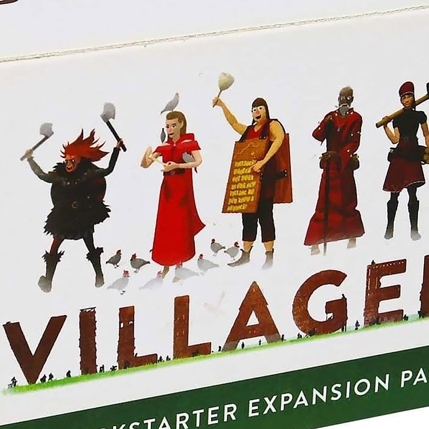 Sinister Fish Games Villagers Expansion Pack Strategy Card Game (Red, 1 Pack) wu2g9