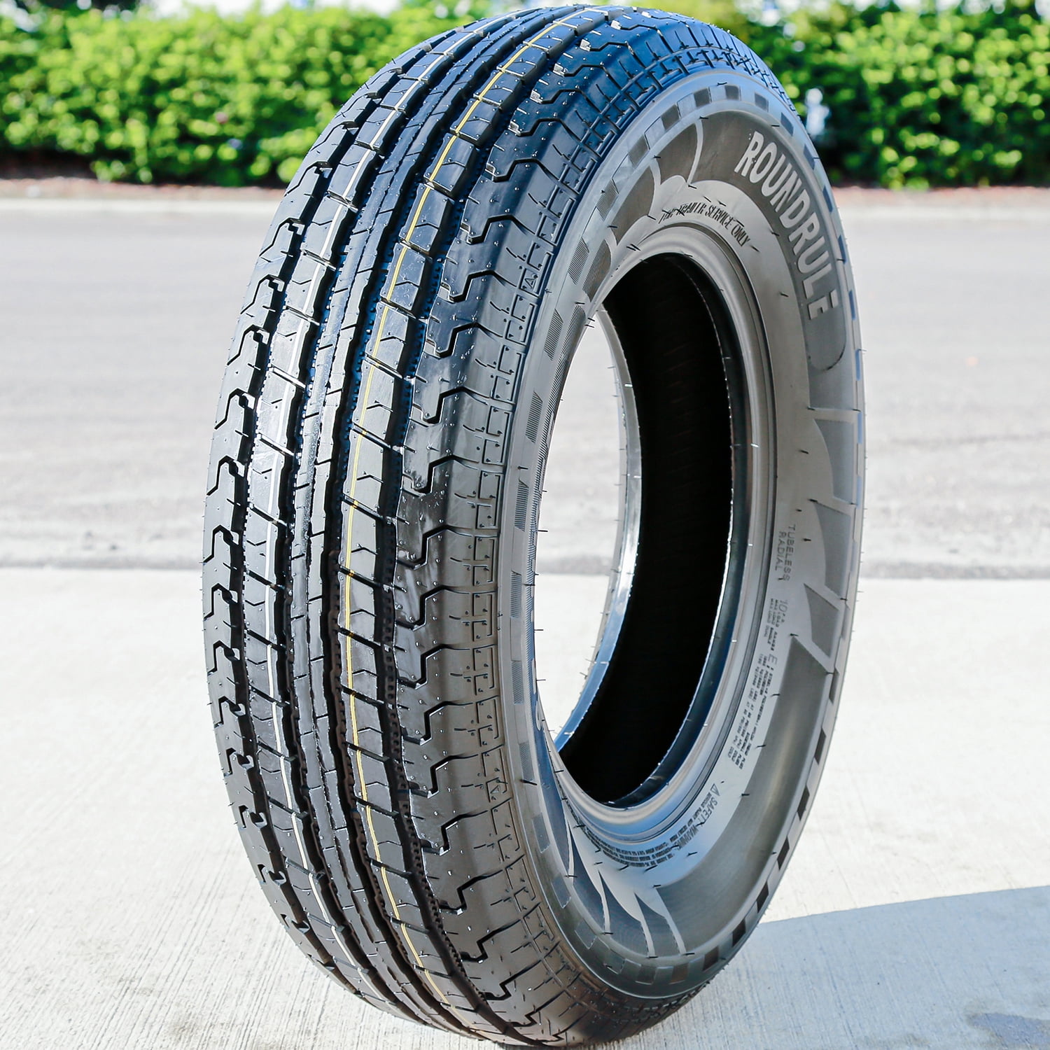 Roundrule ST Hikee Trailer Tires All Season Highway Performance (ST205/75R15, 8 Ply, Set of 4) 5hz18