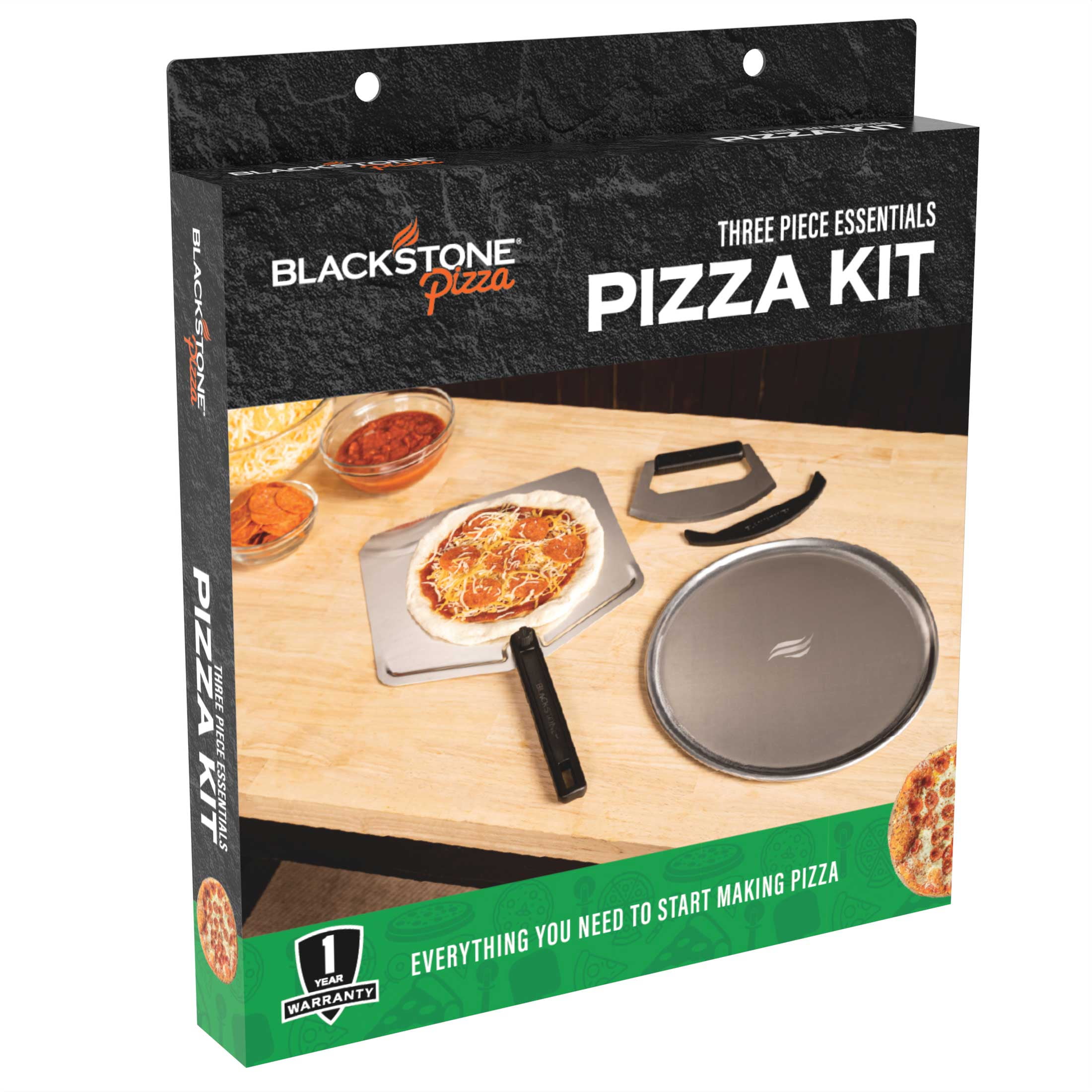 Blackstone Pizza Oven Accessory Kit with Aluminum Tray, Foldable Peel, and Cutter (Silver, 3-Piece) 4owcx - Image 9
