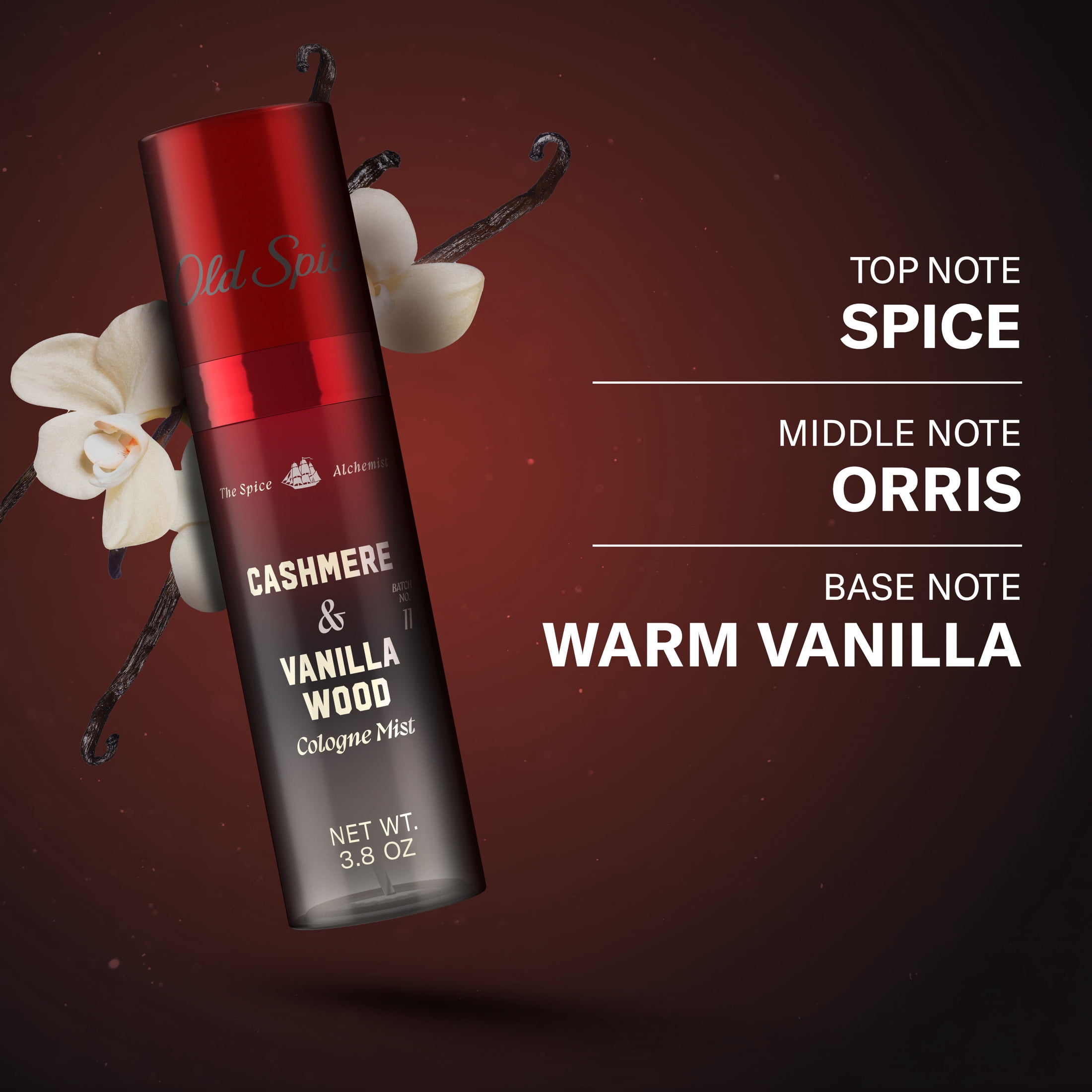 Old Spice Cologne Mist for Men, The Spice Alchemist Collection, Cashmere and Vanilla Wood (3.8 oz) kqtyn