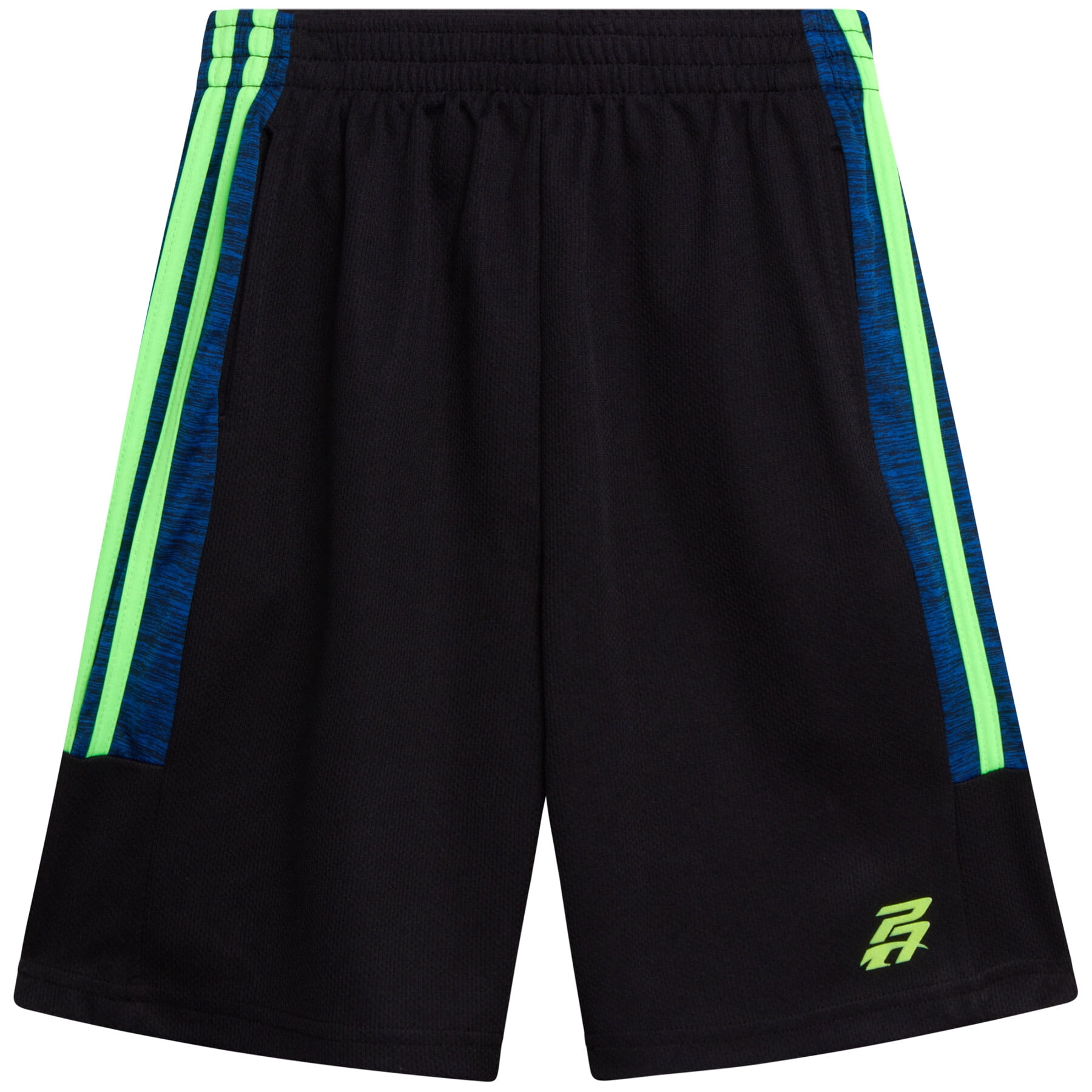 Pro Athlete Boys Athletic Shorts Performance Quick Dry Basketball Shorts (Black, 2 Pack) pi7w1