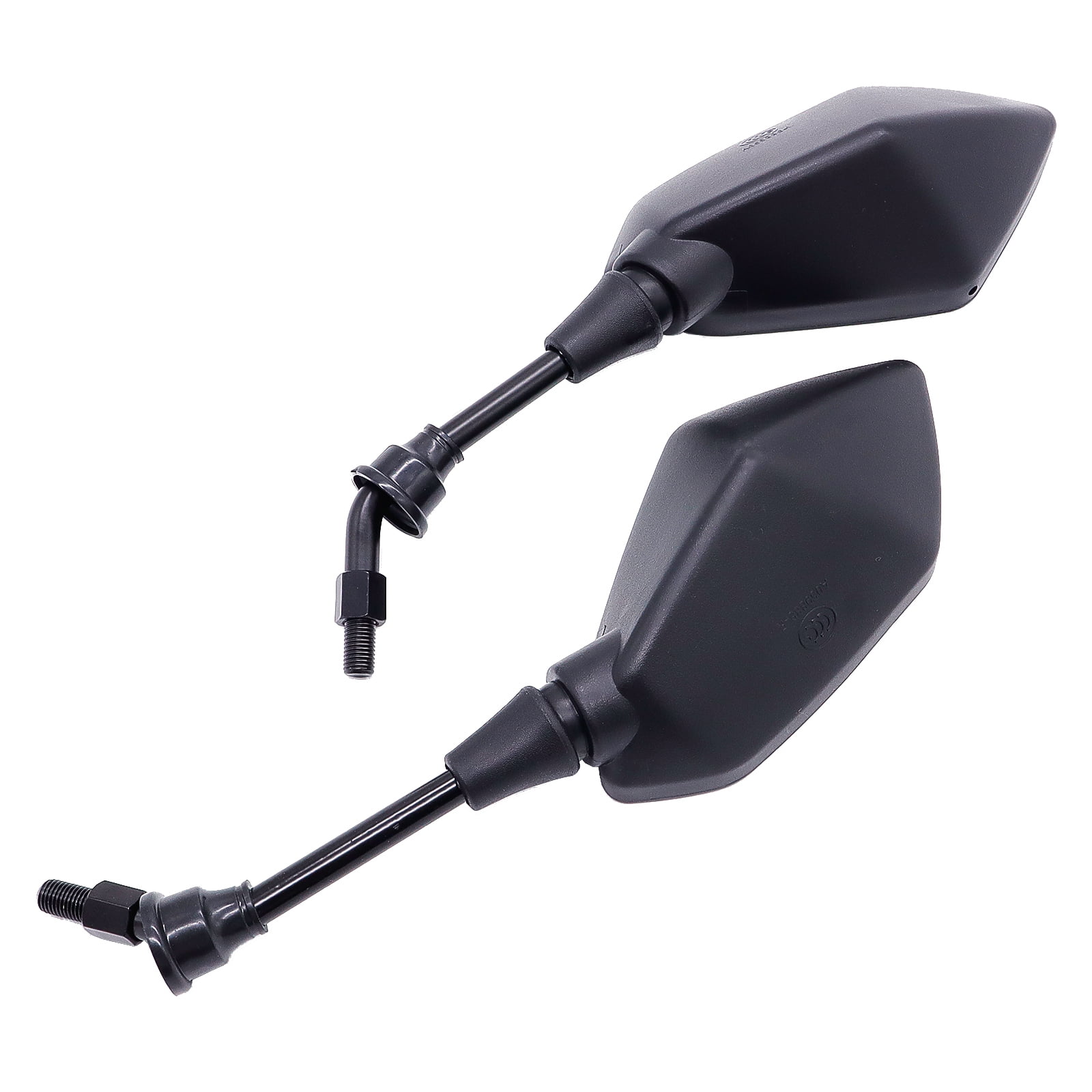 AUTOXBERT Motorcycle Rear View Side Mirrors with 7/8 in Handle Bar Mounts (Black, 1 Pair) fbecv