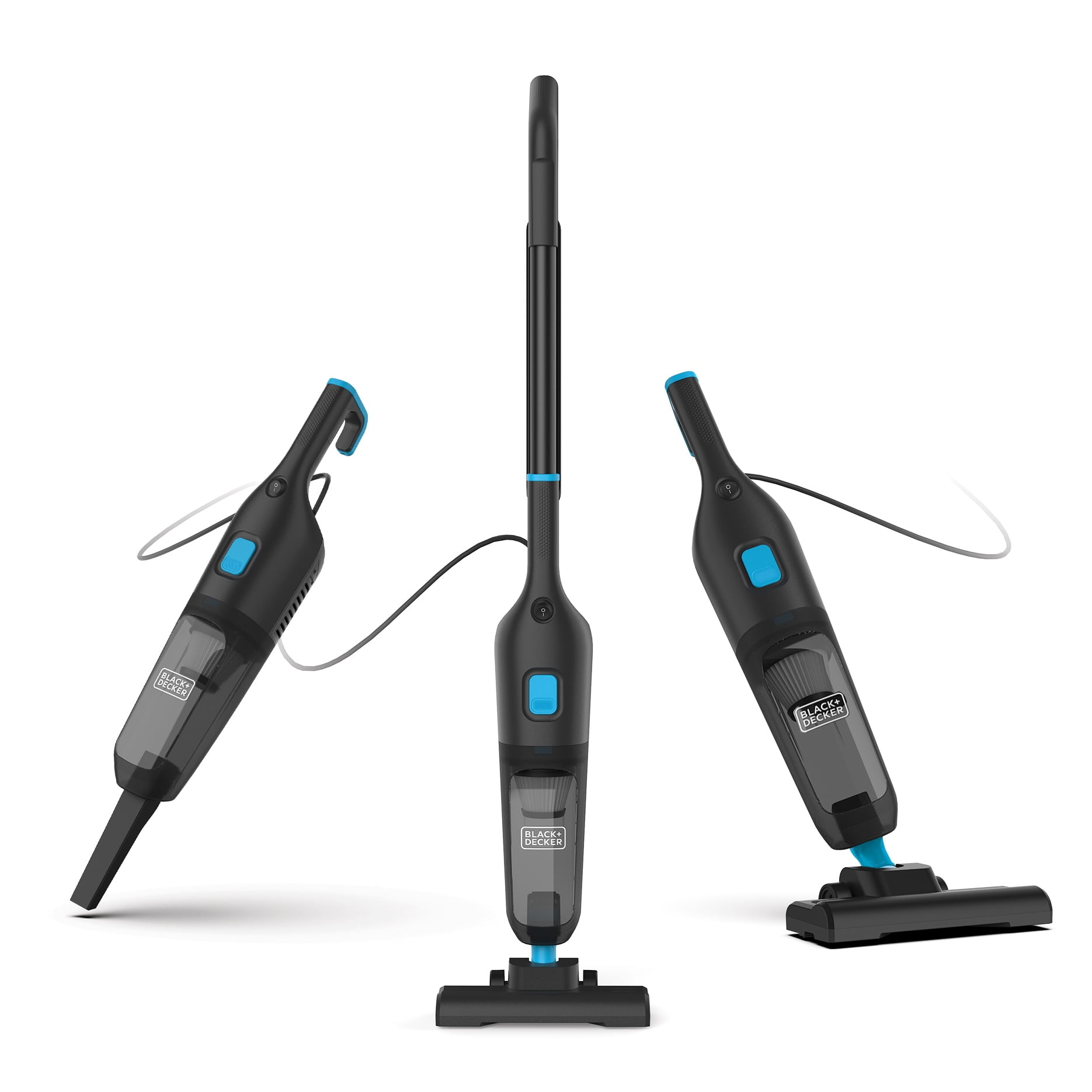 BLACK+DECKER PowerSeries Flex+ 3-in-1 Stick Vacuum (Black, 19 ft Cord) 4r8uc