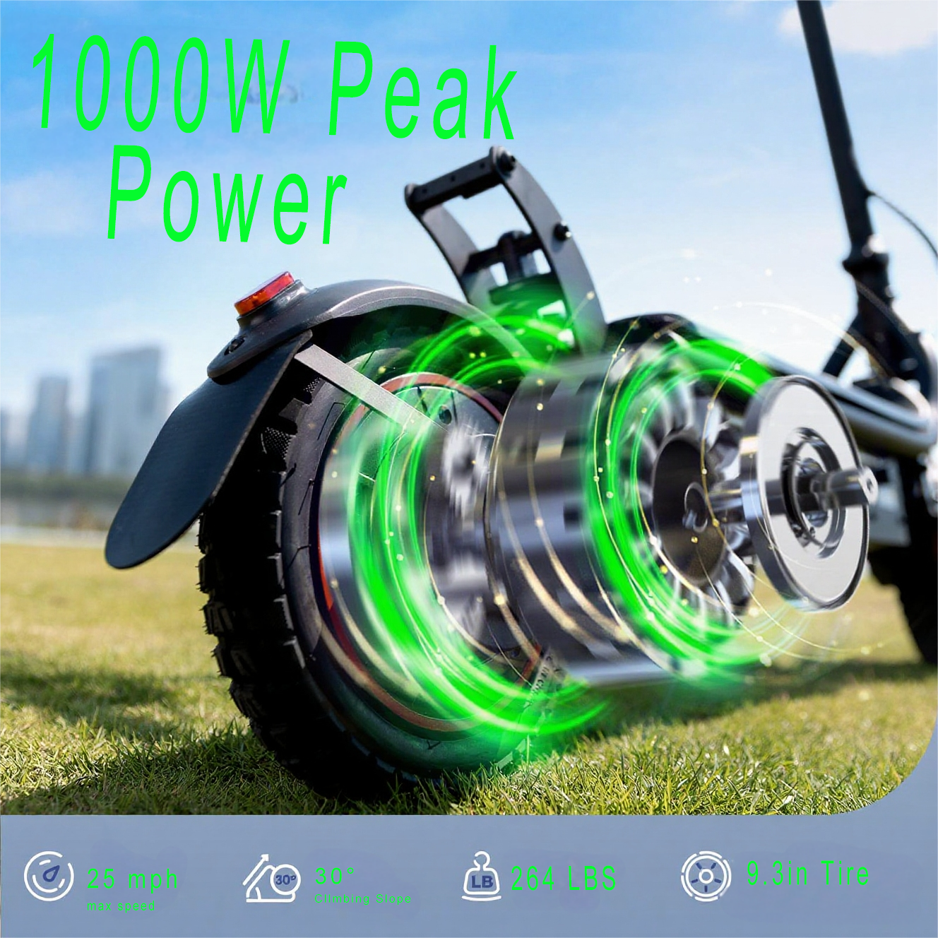 iScooter Electric Scooter for Adults, 750W Foldable Commuter E-Scooter with Turn Signals, 28-mile Range, 24.9 MPH Top Speed (Black, 10 in Tires) oxob8