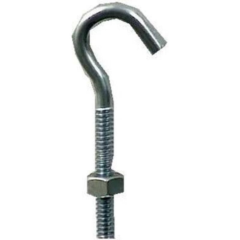 ACE Hampton Hook Bolt, Heavy-Duty Steel Fastener, 2-5/8 in Overall Length (Silver, 165 lb Load Capacity) ifov4