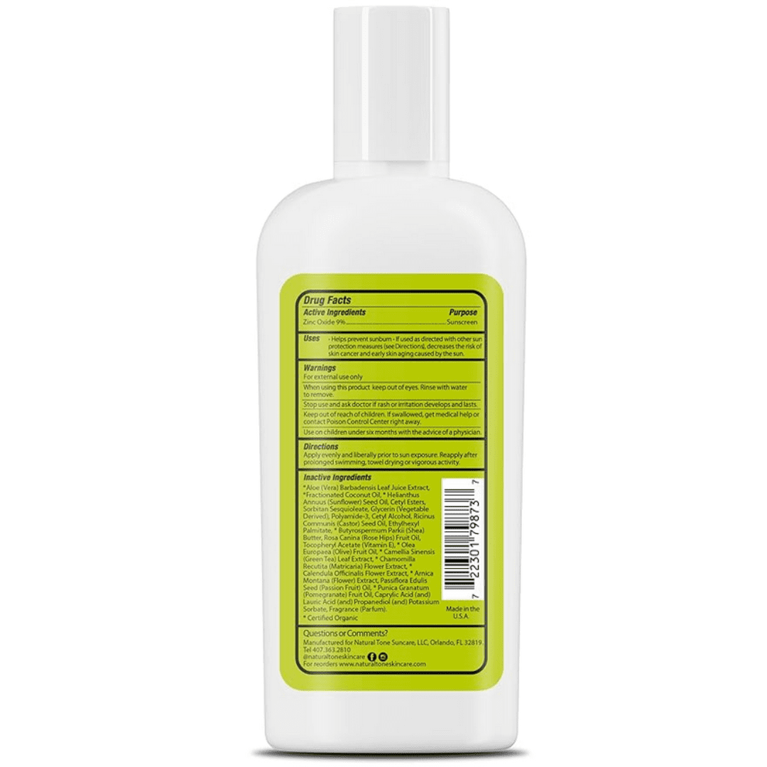 Natural Tone Organic Skincare Broad Spectrum Mineral Sunscreen SPF 8 (6 oz) 8q0p4