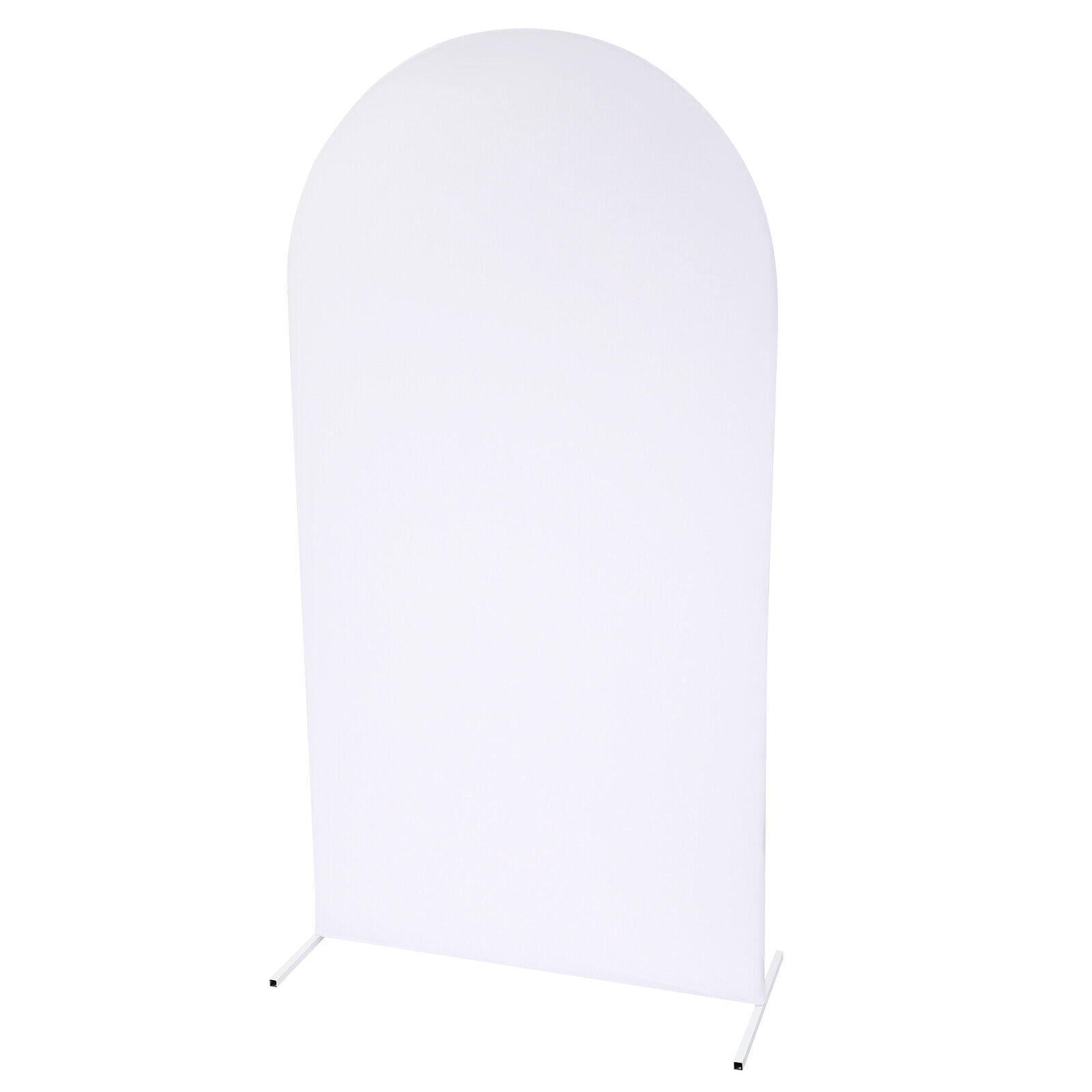 Generic Balloon Arch Frame Kit Wedding Backdrop Stand with Cloth Cover (White, 47.28 in x 19.68 in x 86.64 in) t105b