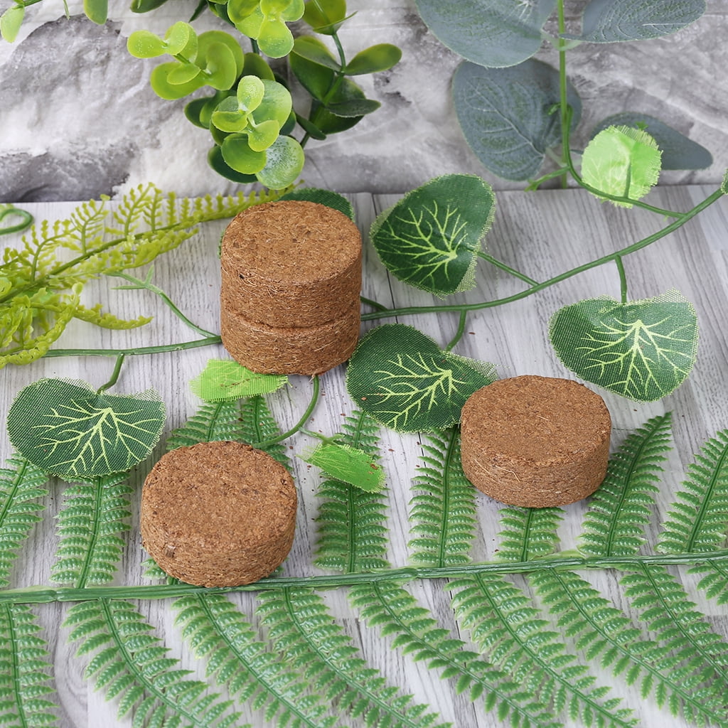 Geemin Coconut Fiber Coir Pellet Nutrient Soil for Indoor and Outdoor Gardening (10 Pack) c10n0