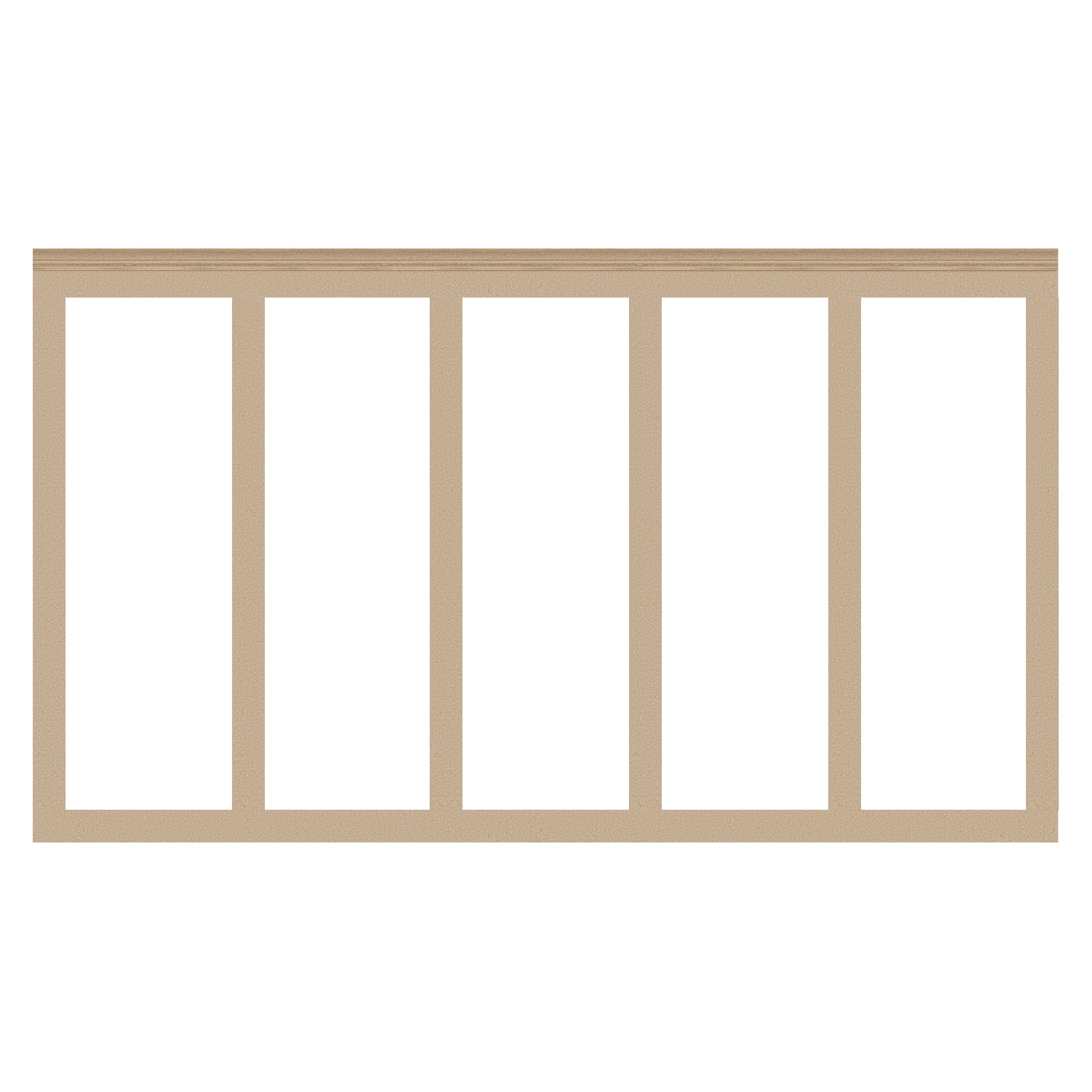 Art3d Paintable Board and Batten Wall Panel Kit, MDF Wainscoting Accent Wall Trim (White, 10-Pack) qb2zs