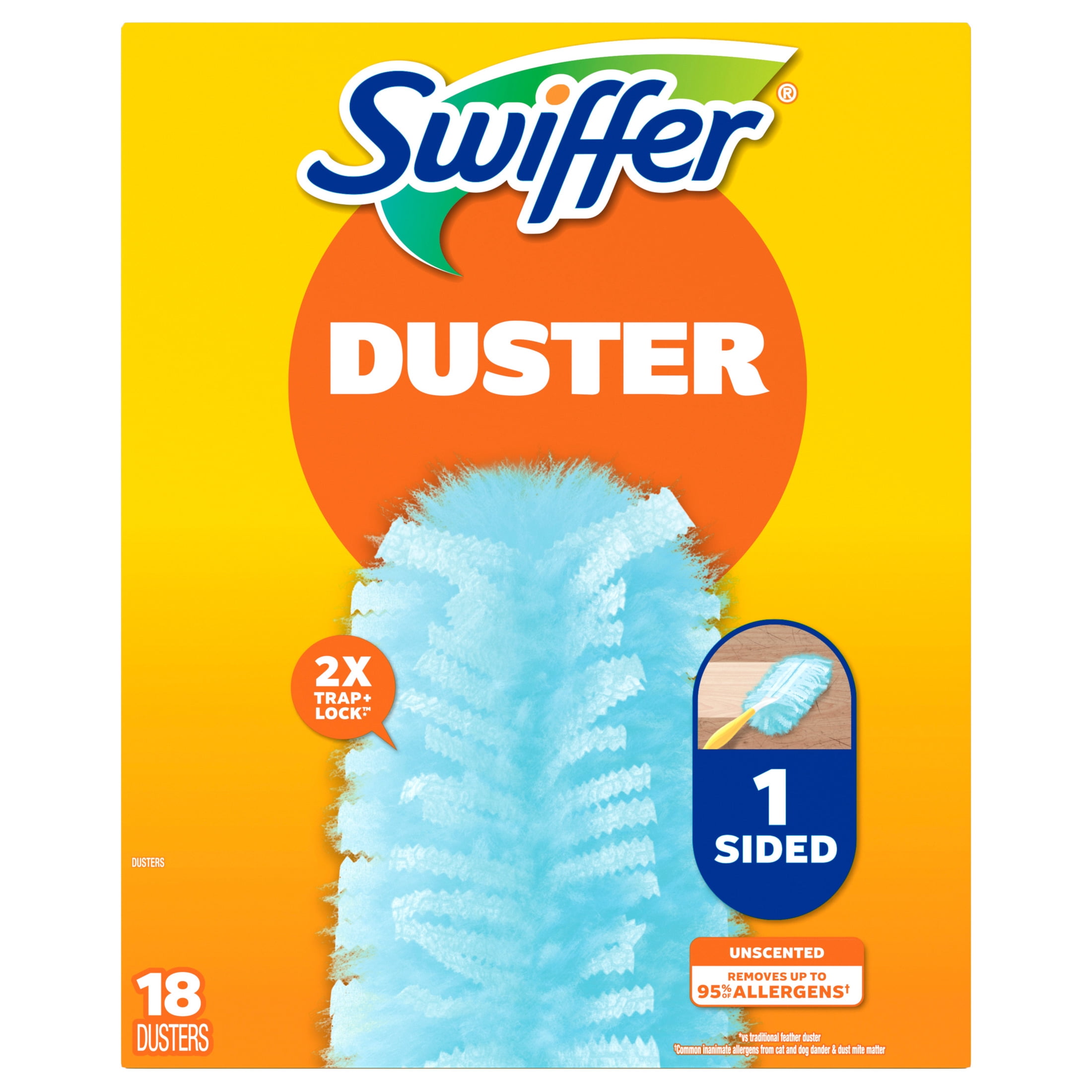 Swiffer Duster Refills, Unscented, Dust Trapping Cleaning Cloths (18 Count) b9o9l