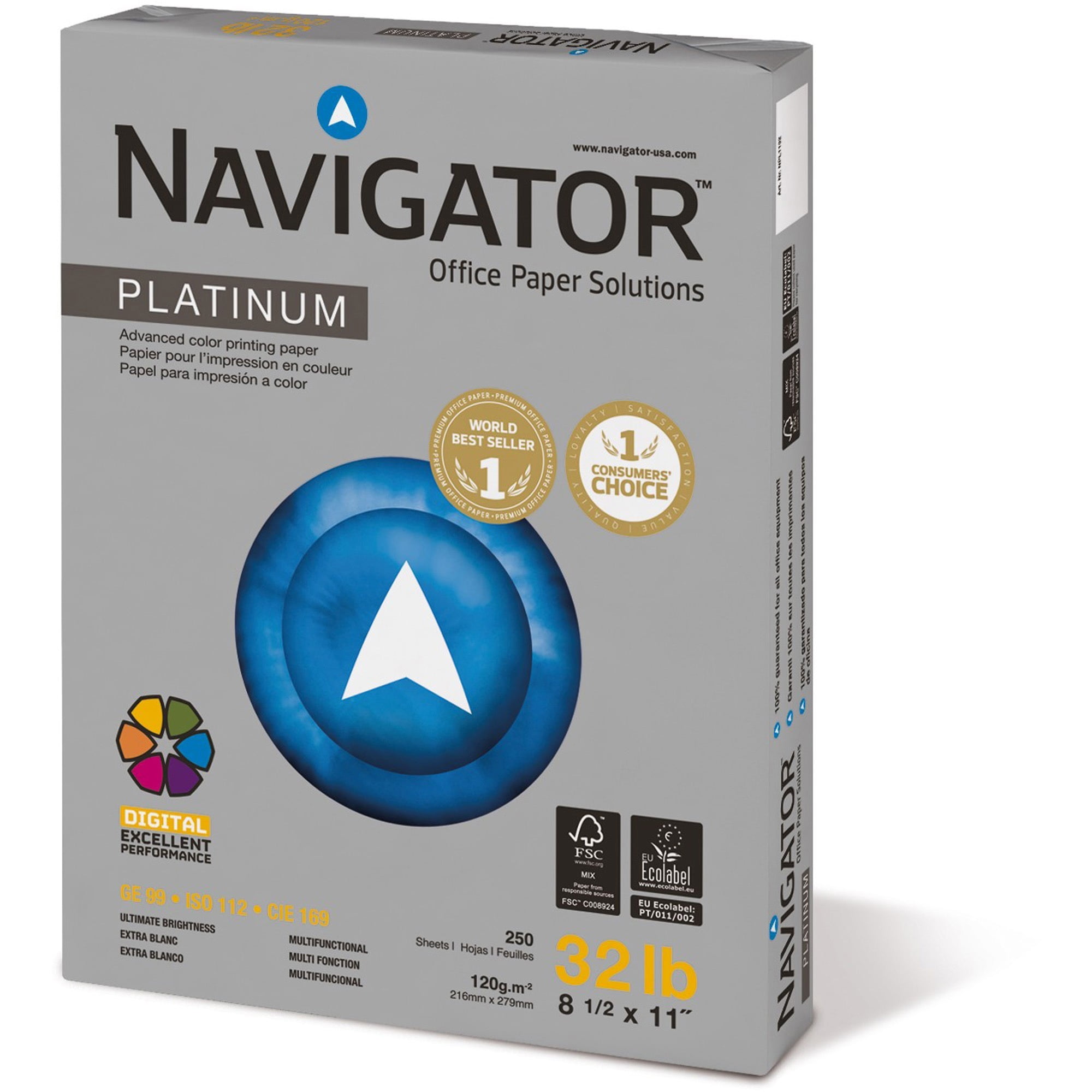 Navigator Platinum Digital Copy & Multipurpose Paper (White, 500 Sheets) 0kp79