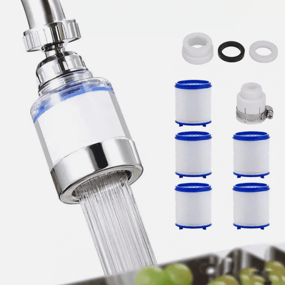 Generic Kitchen & Bathroom Sink Faucet Water Filter System (Silver, 1 Pack) kbel4