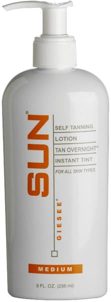 Giesee SUN Self Tanning Lotion Instant Tinted Formula (Medium, 4.5 oz) rprdj