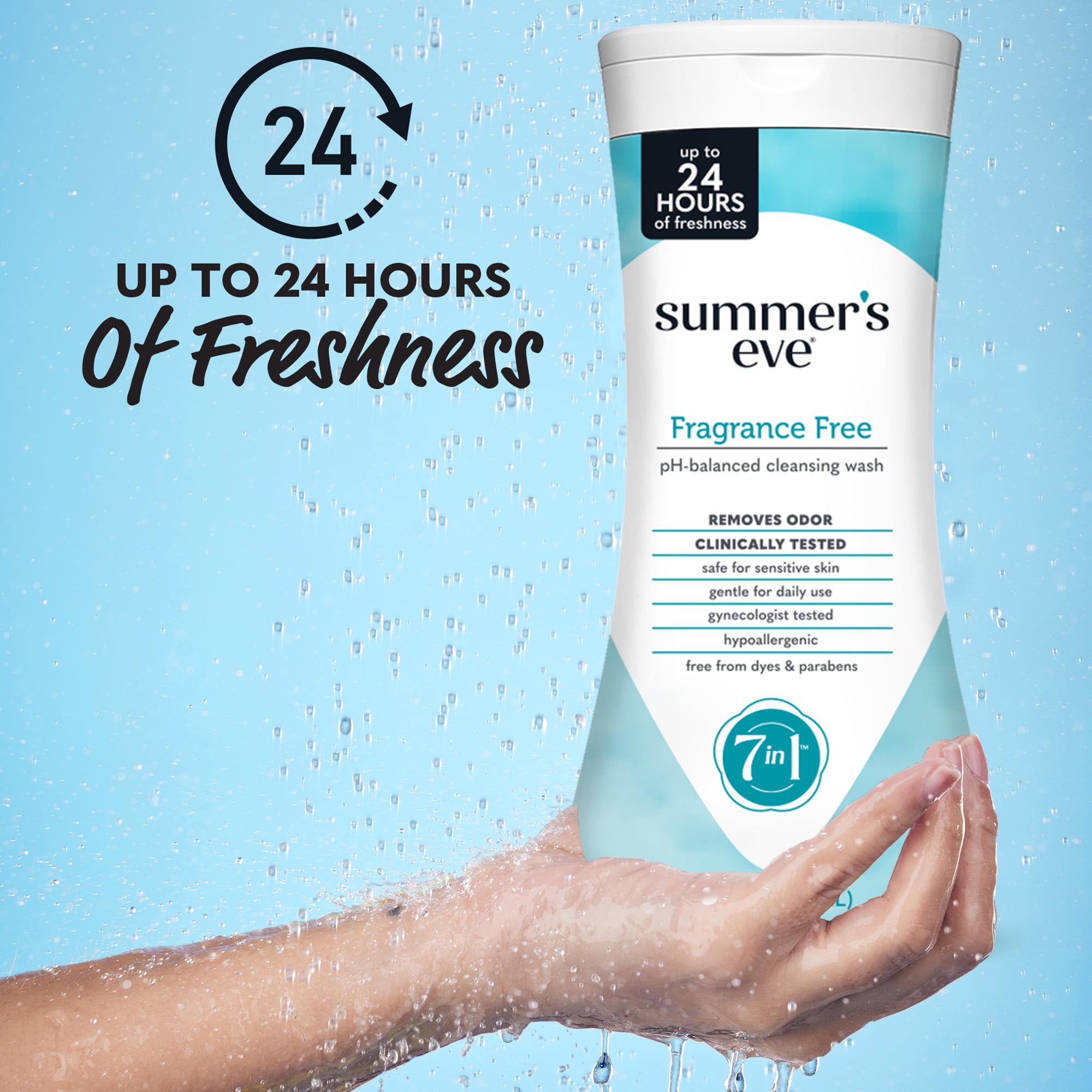 Summer's Eve Fragrance Free Daily Feminine Cleansing Wash (Sensitive Skin, 15 oz) h8i96