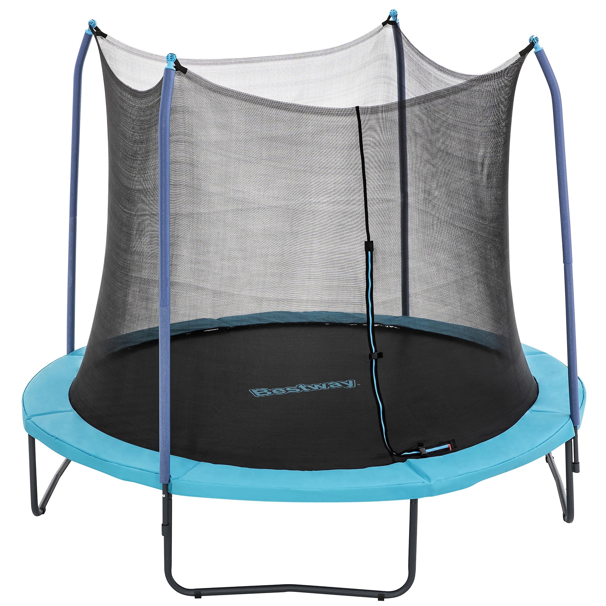 Bestway Xtreme Air Trampoline with Safety Enclosure and Foam-Padded Poles (Blue, 10 ft) 7eu2a