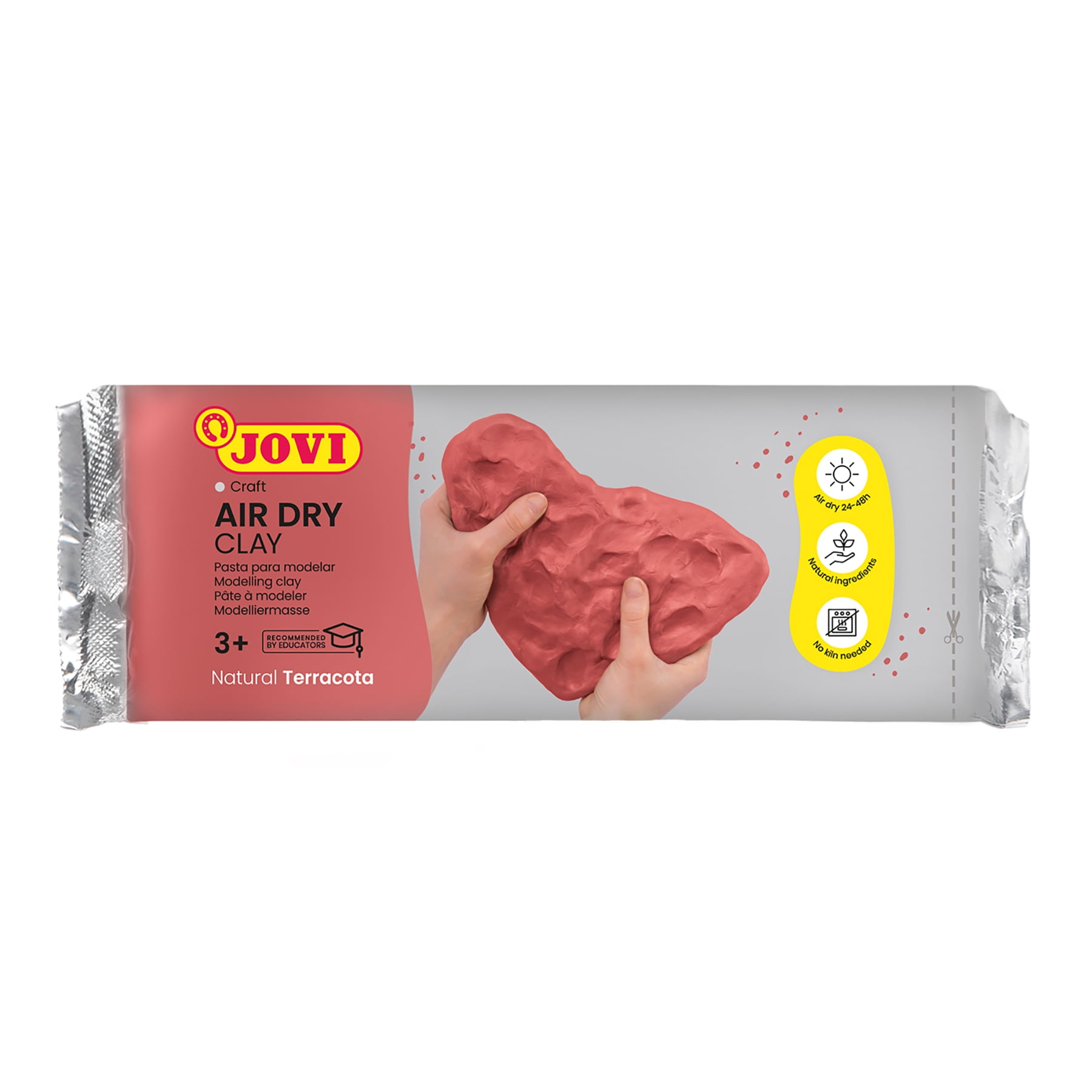 JOVI Air Dry Clay Modeling Compound (Terracotta, 3.3 lb Total, 3 Pack) bccab