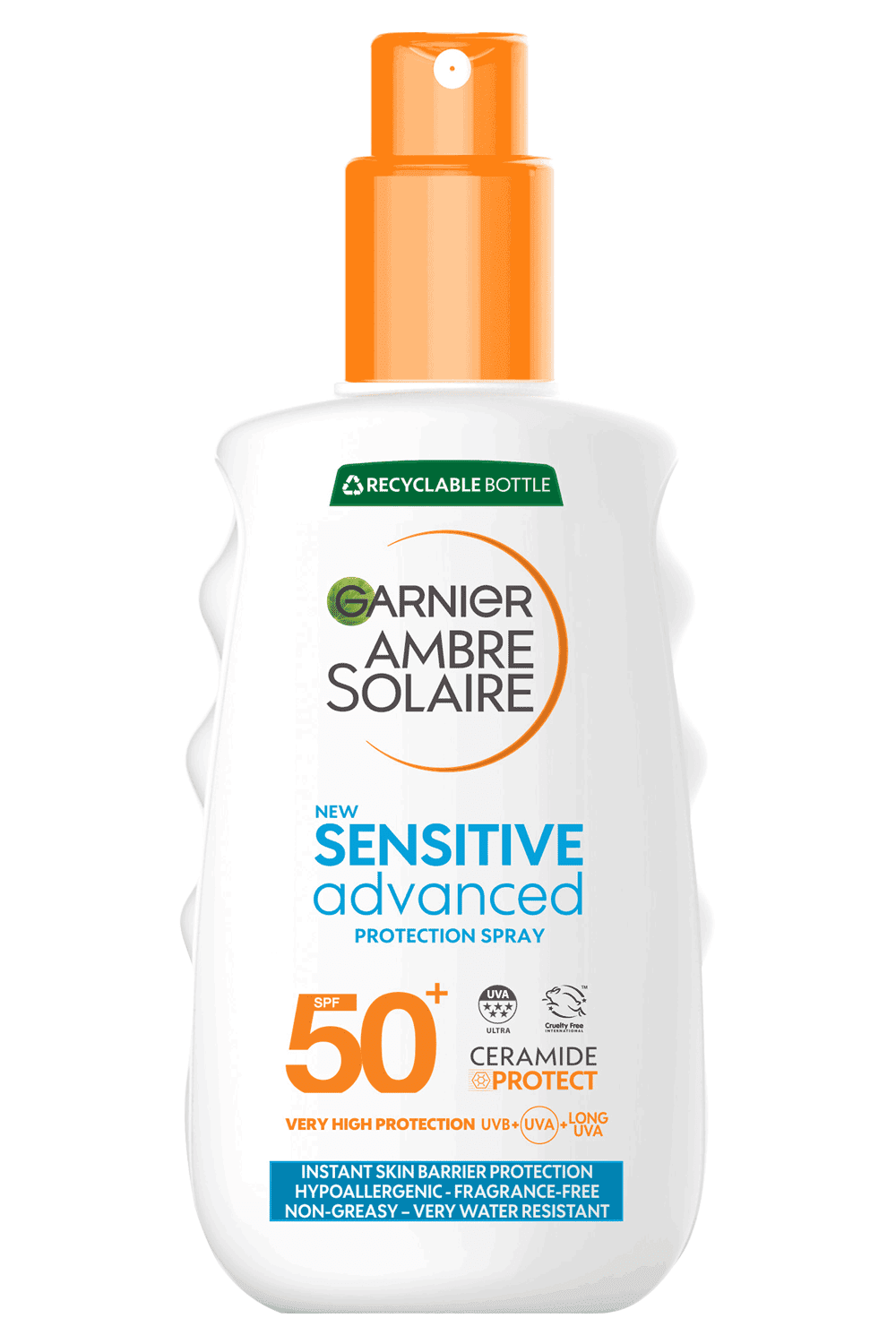 Garnier Ambre Solaire Sensitive Advanced Sun Protection Spray (SPF 50+, 5.07 fl oz) vvltd