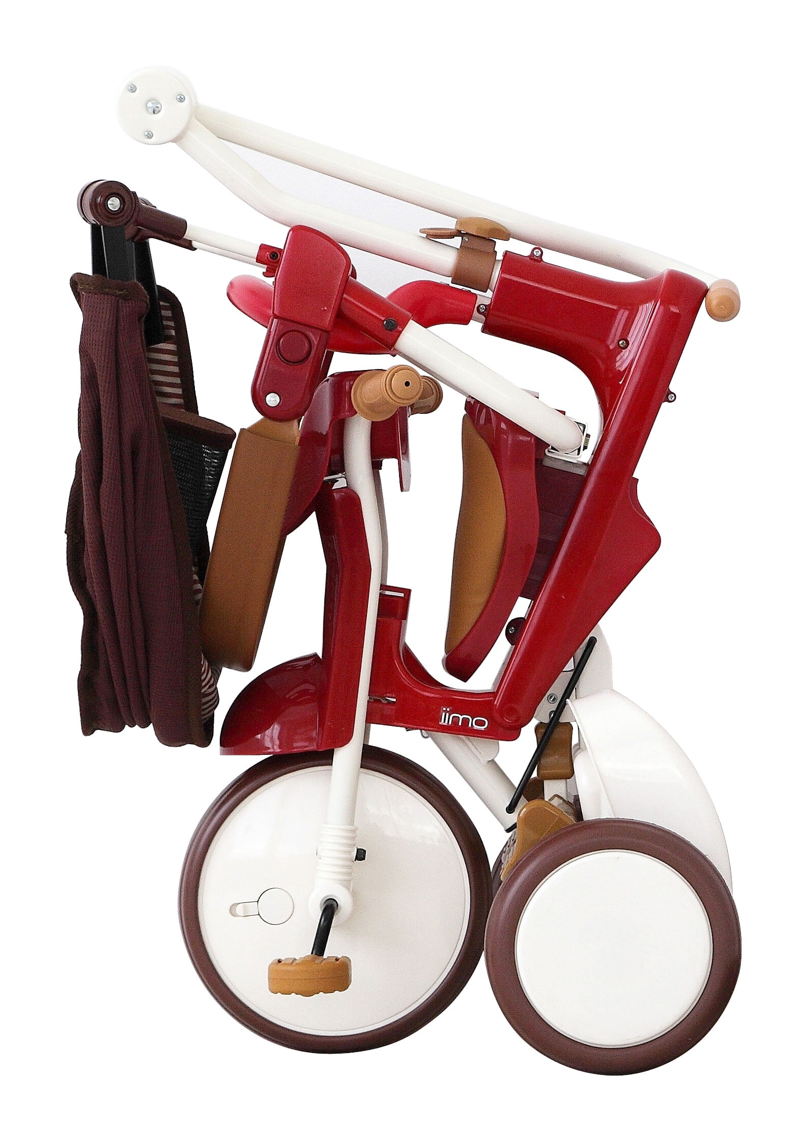 iimo 3-in-1 Foldable Tricycle with Canopy (Eternity Red, 19 in Folded Height) rqdtw