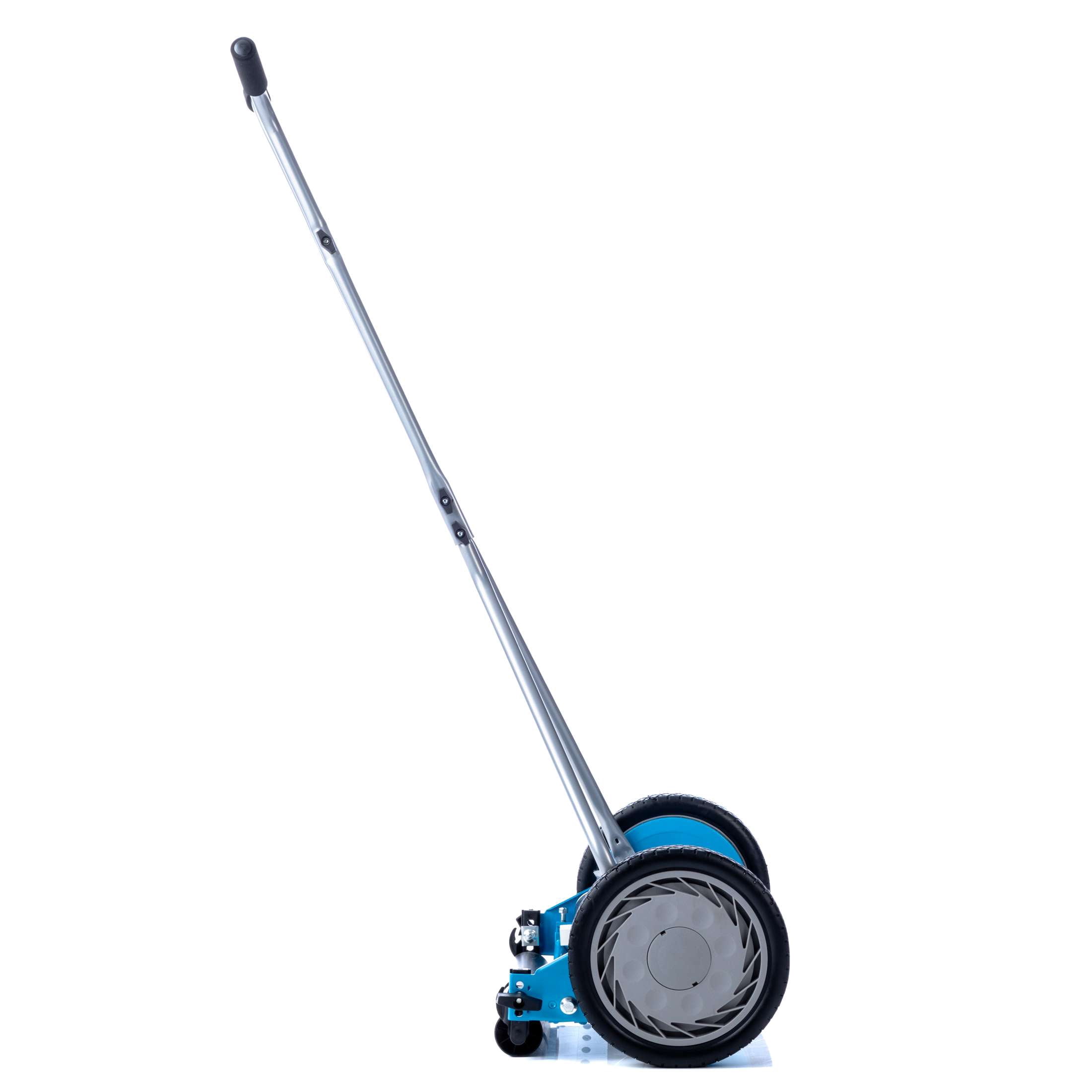 American Lawn Mower 16-Inch 7-Blade Reel Push Lawn Mower with T-Handle and Sharpener (Blue, 16 in) o5j5u