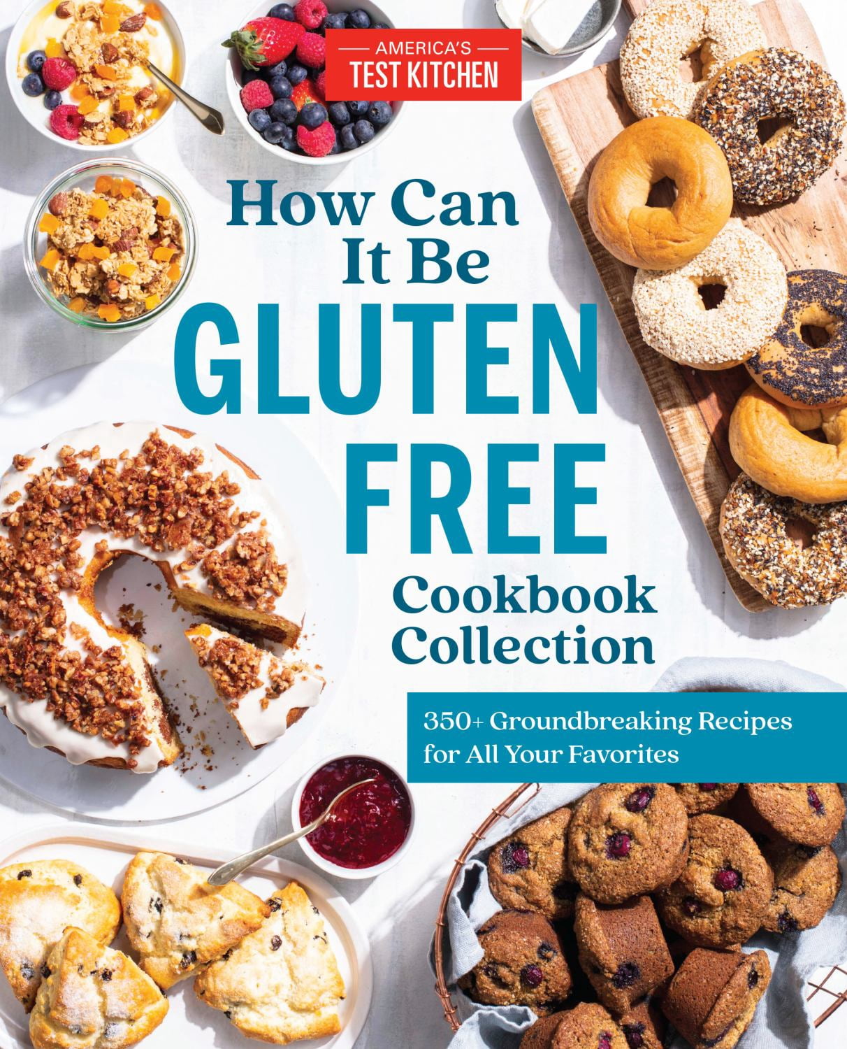 America's Test Kitchen How Can It Be Gluten Free Cookbook Collection (Hardcover, 600 Pages) w3ag8