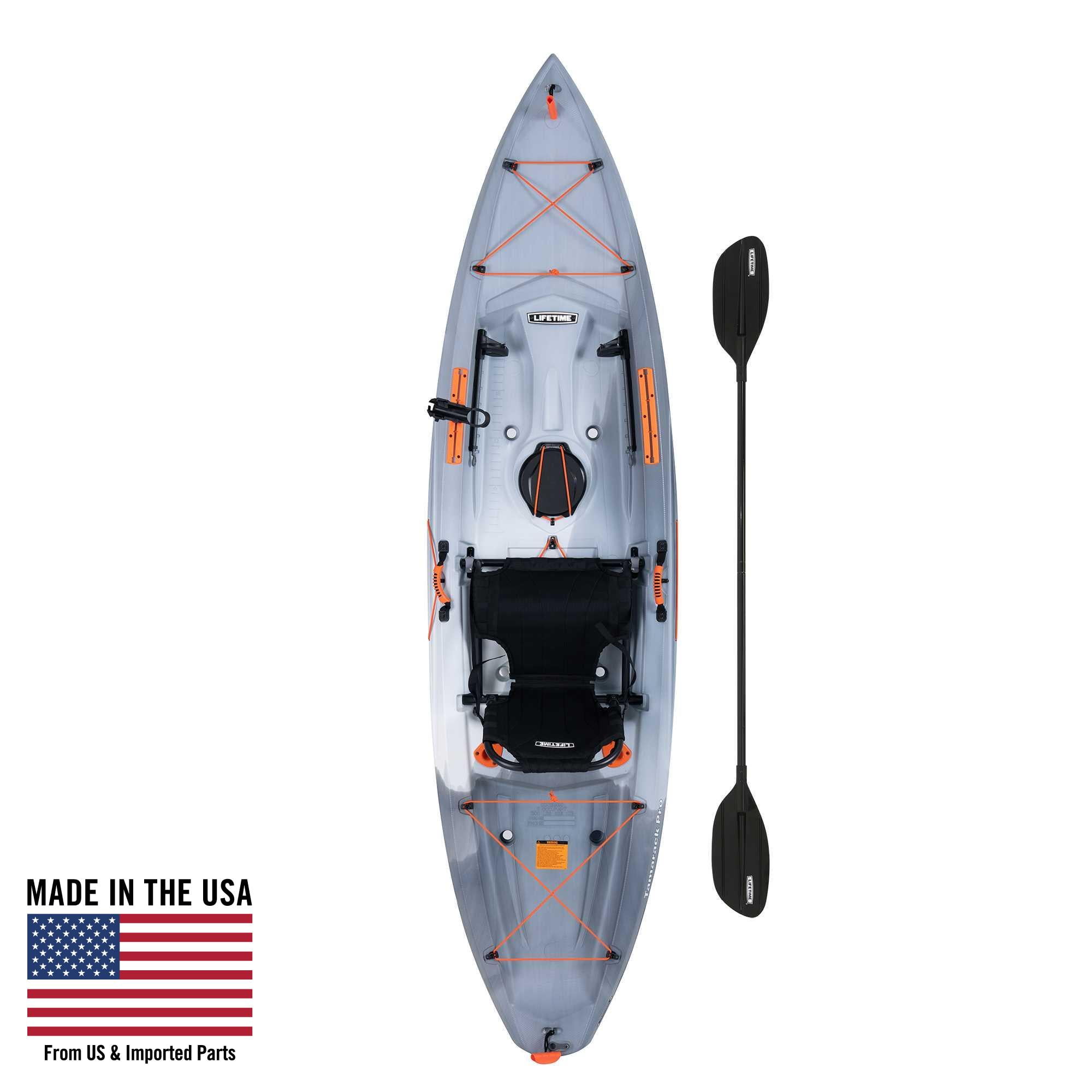 Lifetime Tamarack Pro-Comfort Sit-On-Top Kayak with Paddle (Black, 10 ft 3 in) sv8ds