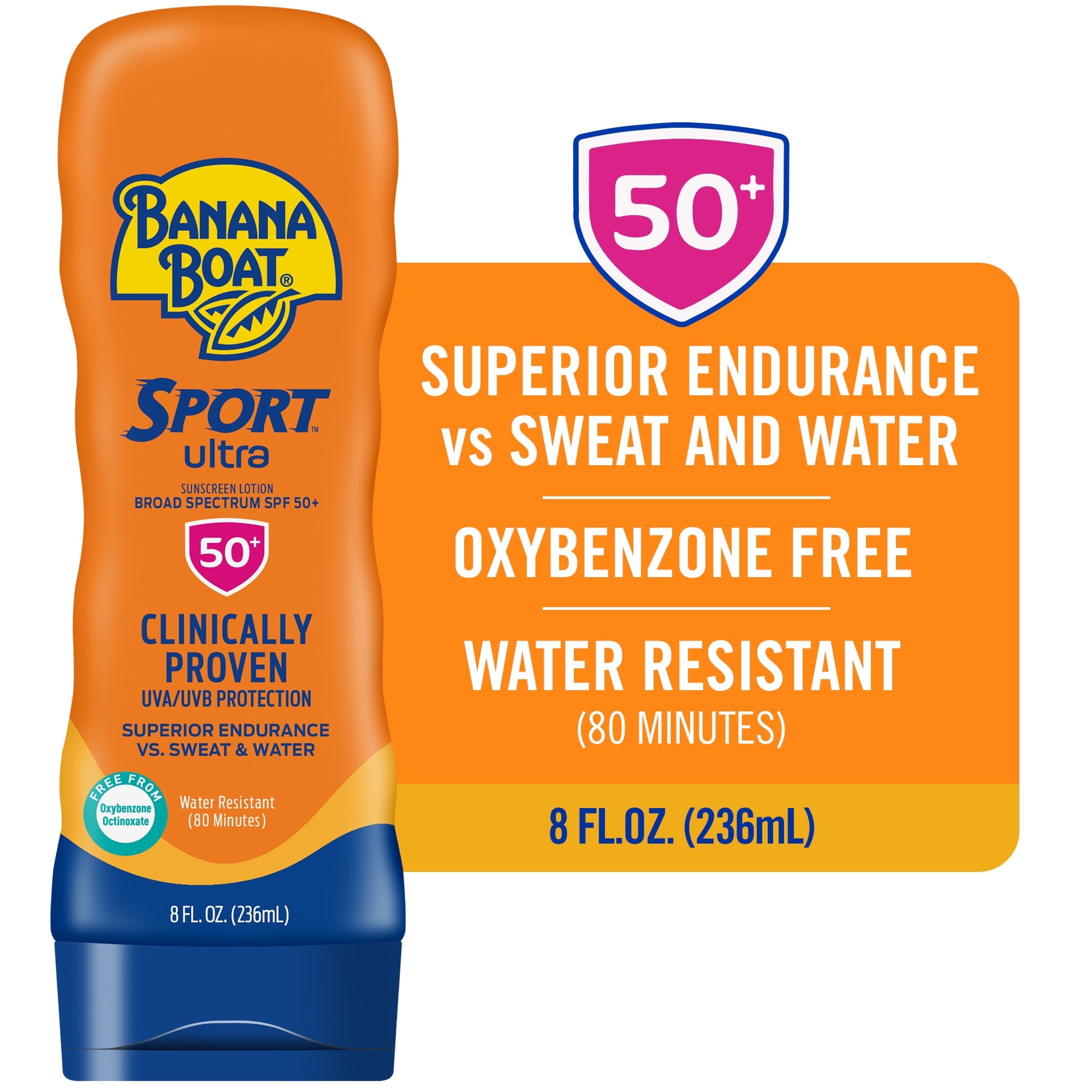 Banana Boat Sport Performance Sunscreen Lotion Broad Spectrum SPF 50 (8 oz) 1vcl7