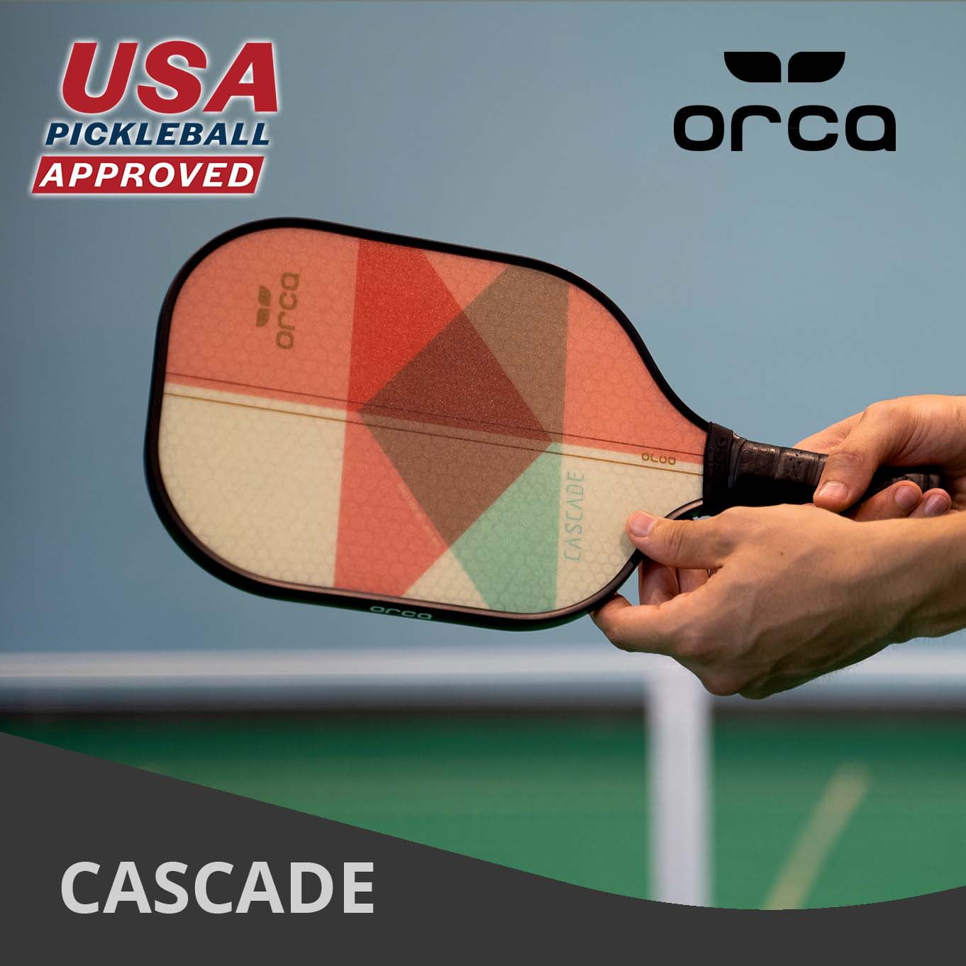 Orca Cascade Pickleball Paddle Set with Neoprene Cover and Carry Bag (Red, 7.9 oz) bucgx