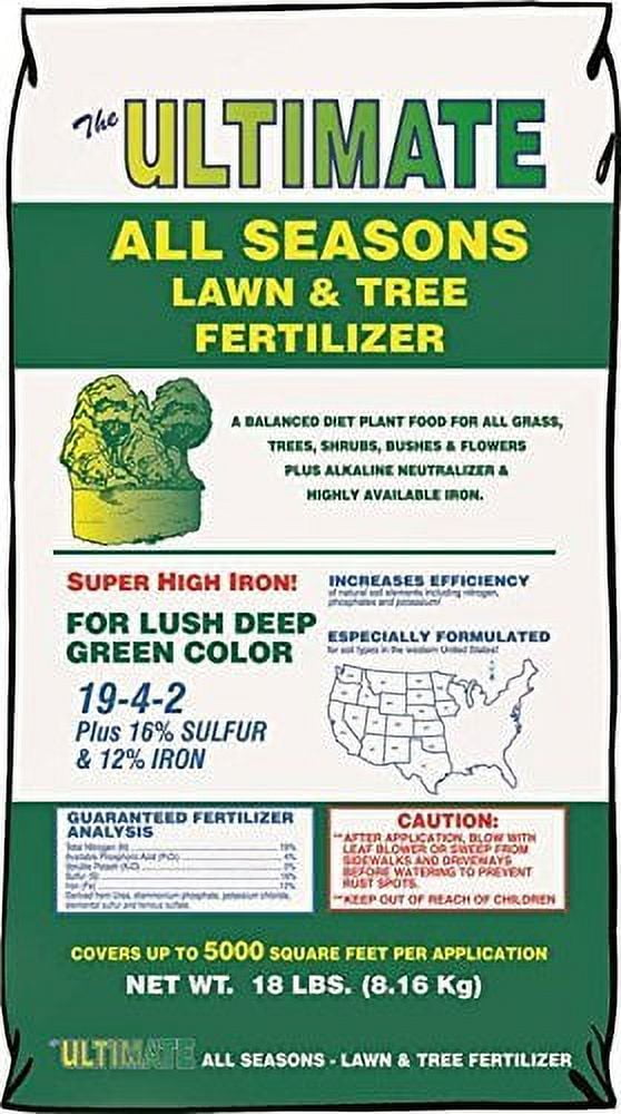 Ultimate Fertilizer 121 All-Season Lawn & Tree Plant Food (19-4-2, 5,000 sq ft Coverage) dxfwe