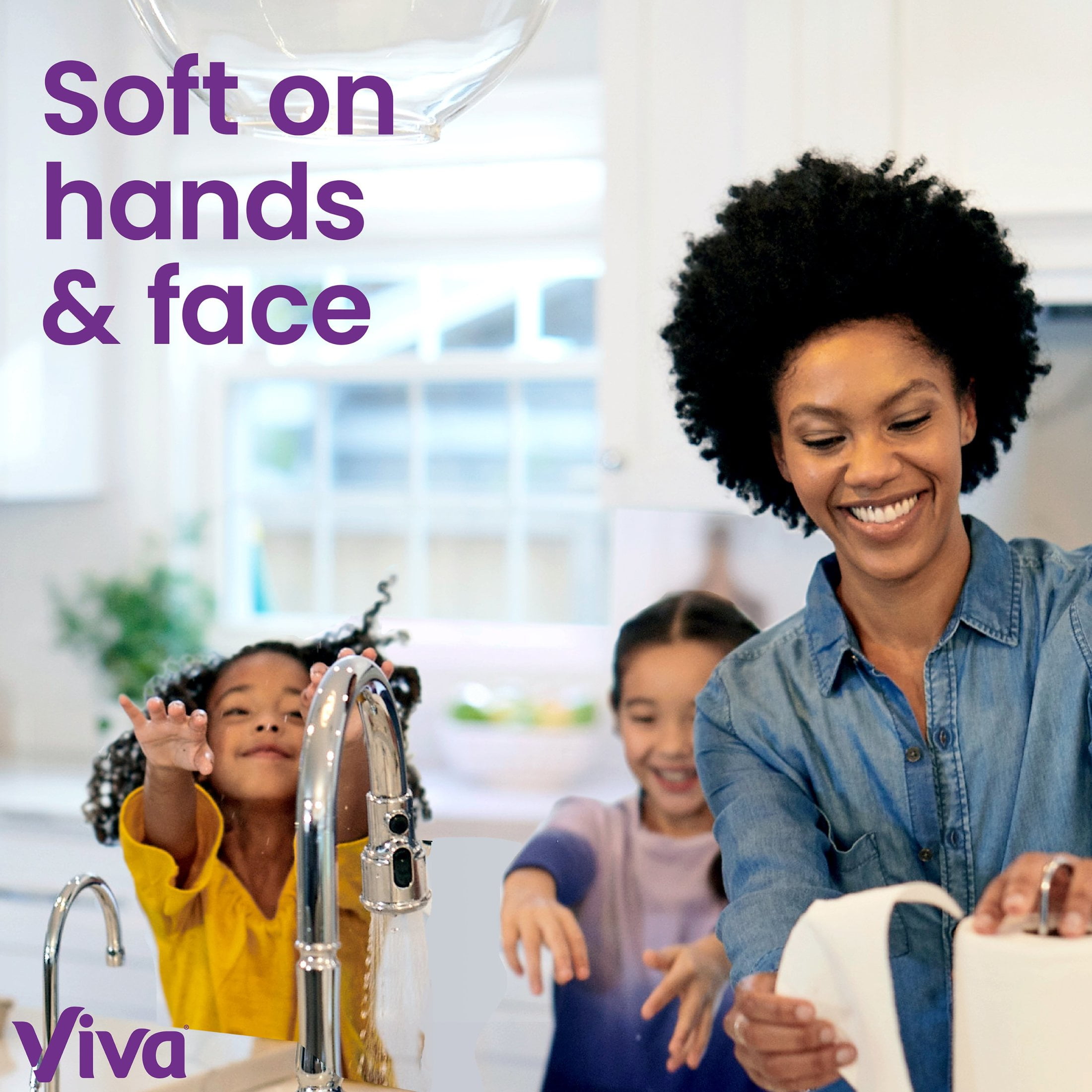 Viva Signature Cloth Paper Towels, Durable Absorbent Cleaning Sheets (White, 6 Double Rolls) mrafd