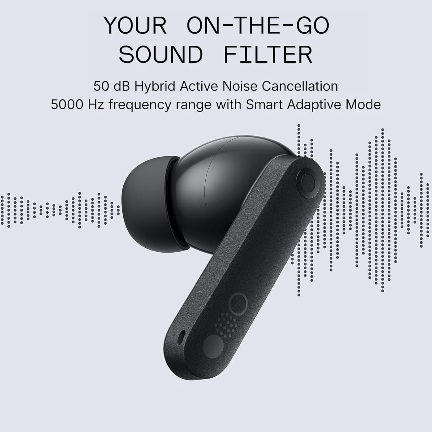 CMF by Nothing Buds Pro 2 Wireless Earbuds, Hybrid Active Noise Cancelling, Bluetooth 5.3, Hi-Res Audio, Smart Dial Control (Dark Grey) xt4vs