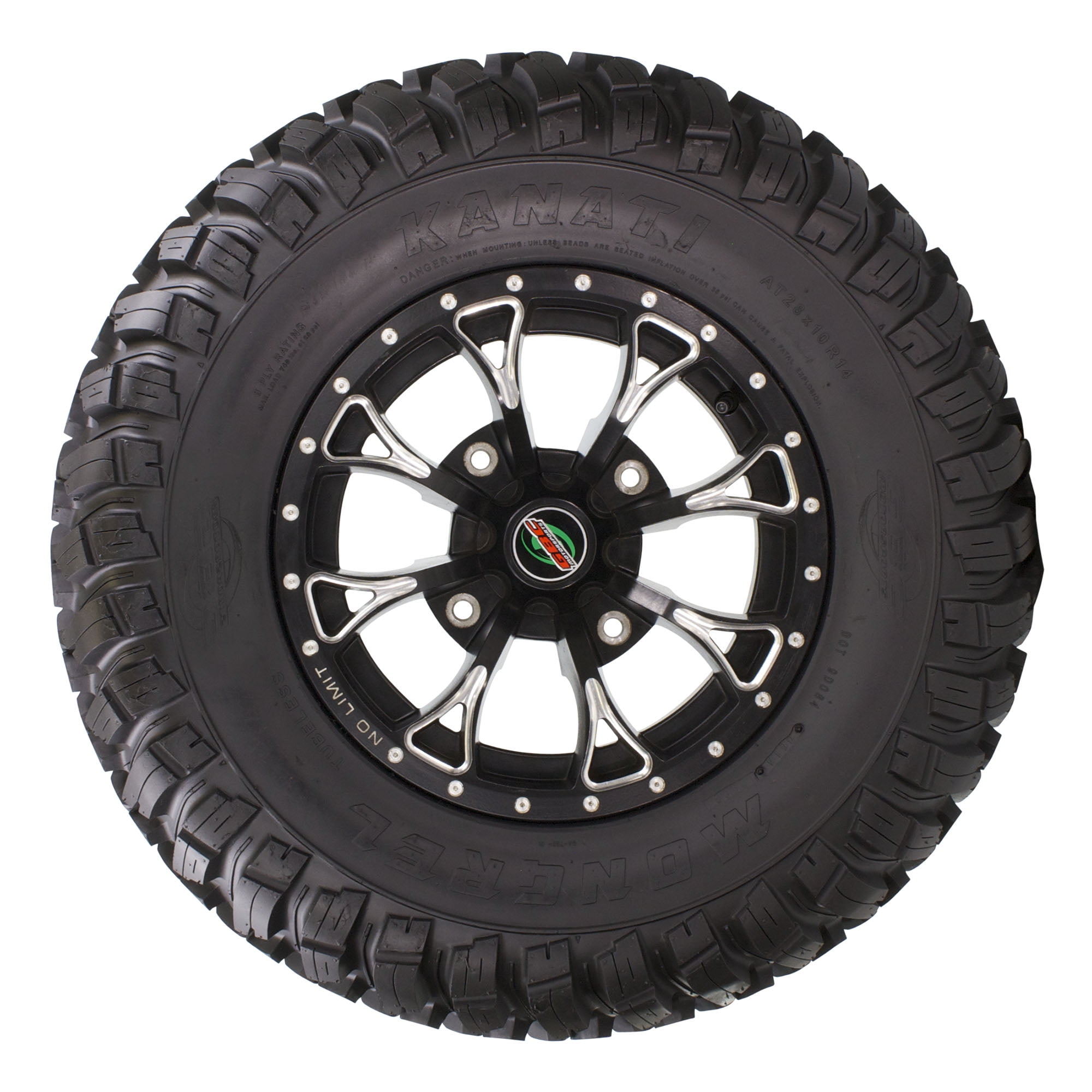 Kanati Mongrel ATV/UTV Tire (30x10.0R15, Load Range E) ju7dx