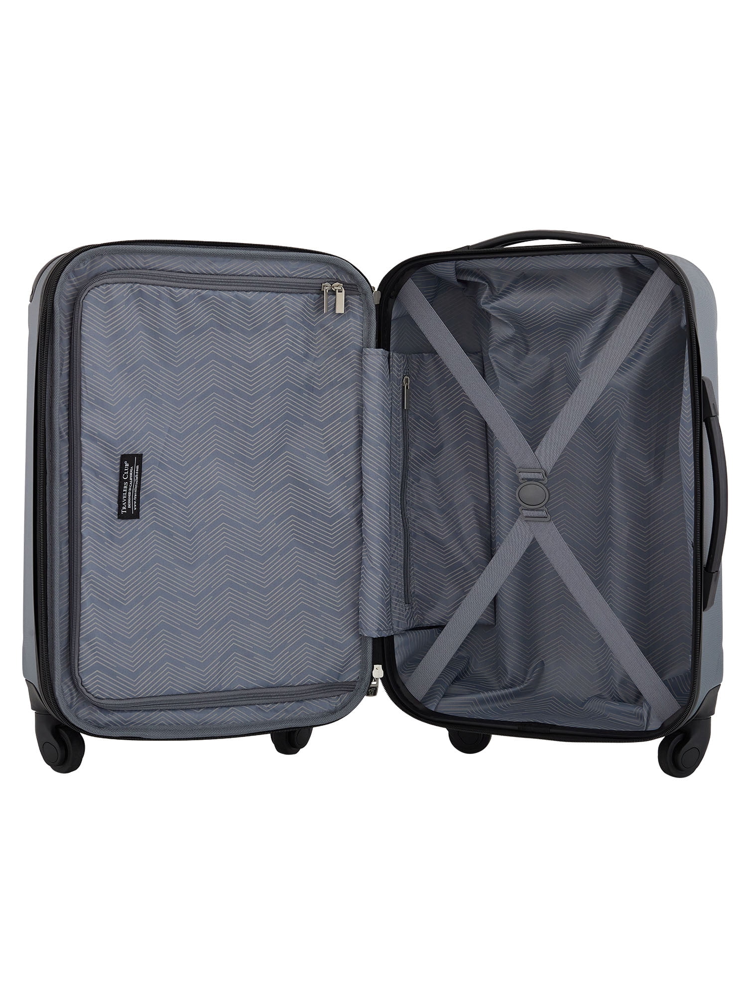 Travelers Club Hard Side Expandable Rolling Spinner Carry-on (Dark Slate, 20 in) kukqf