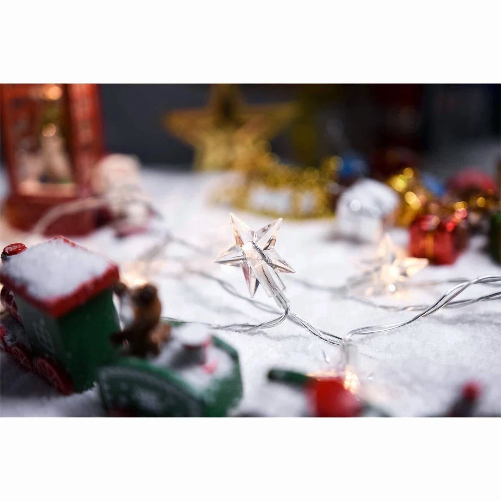 YANI Christmas String Lights LED Decorative Lighting with Timer (Warm White, 16 ft) 7n40g