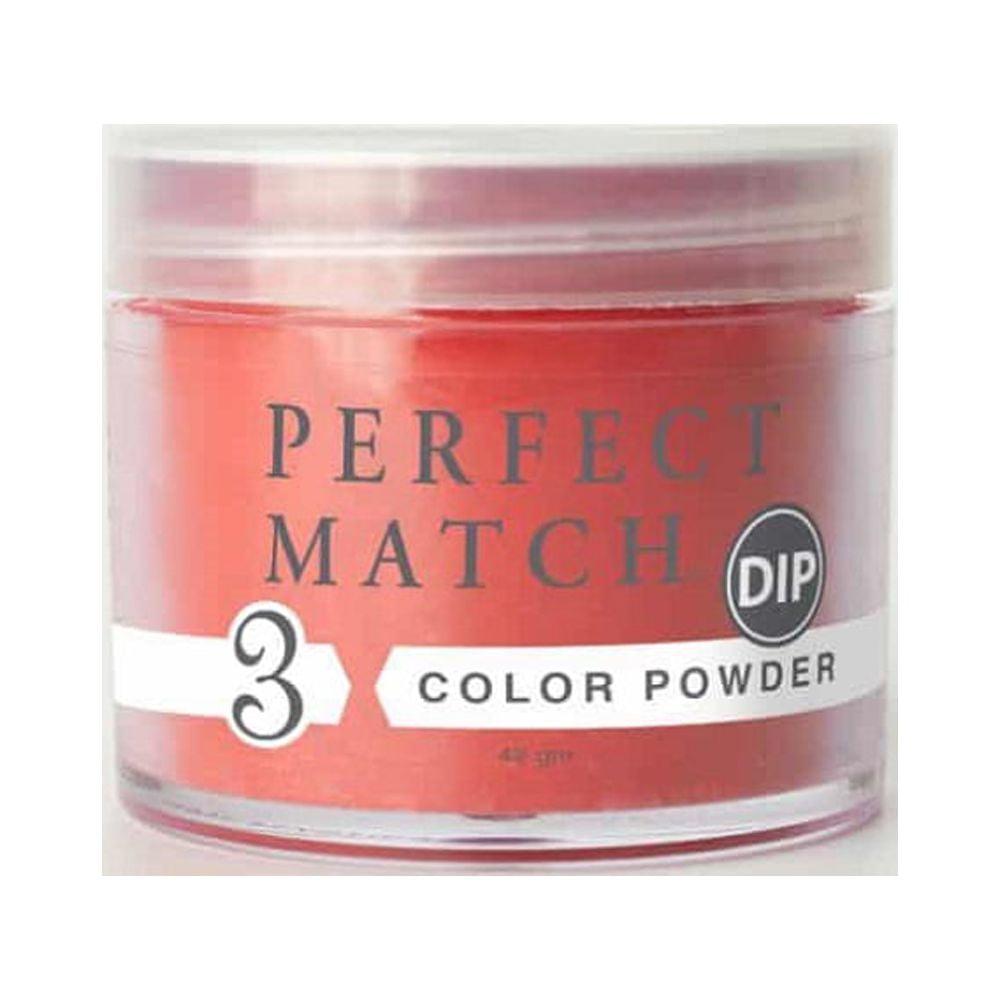 LeChat Perfect Match 3-in-1 Color Powder, Long-Lasting Acrylic Nail Dip System (Little Red Dress, 1.5 oz) dykes