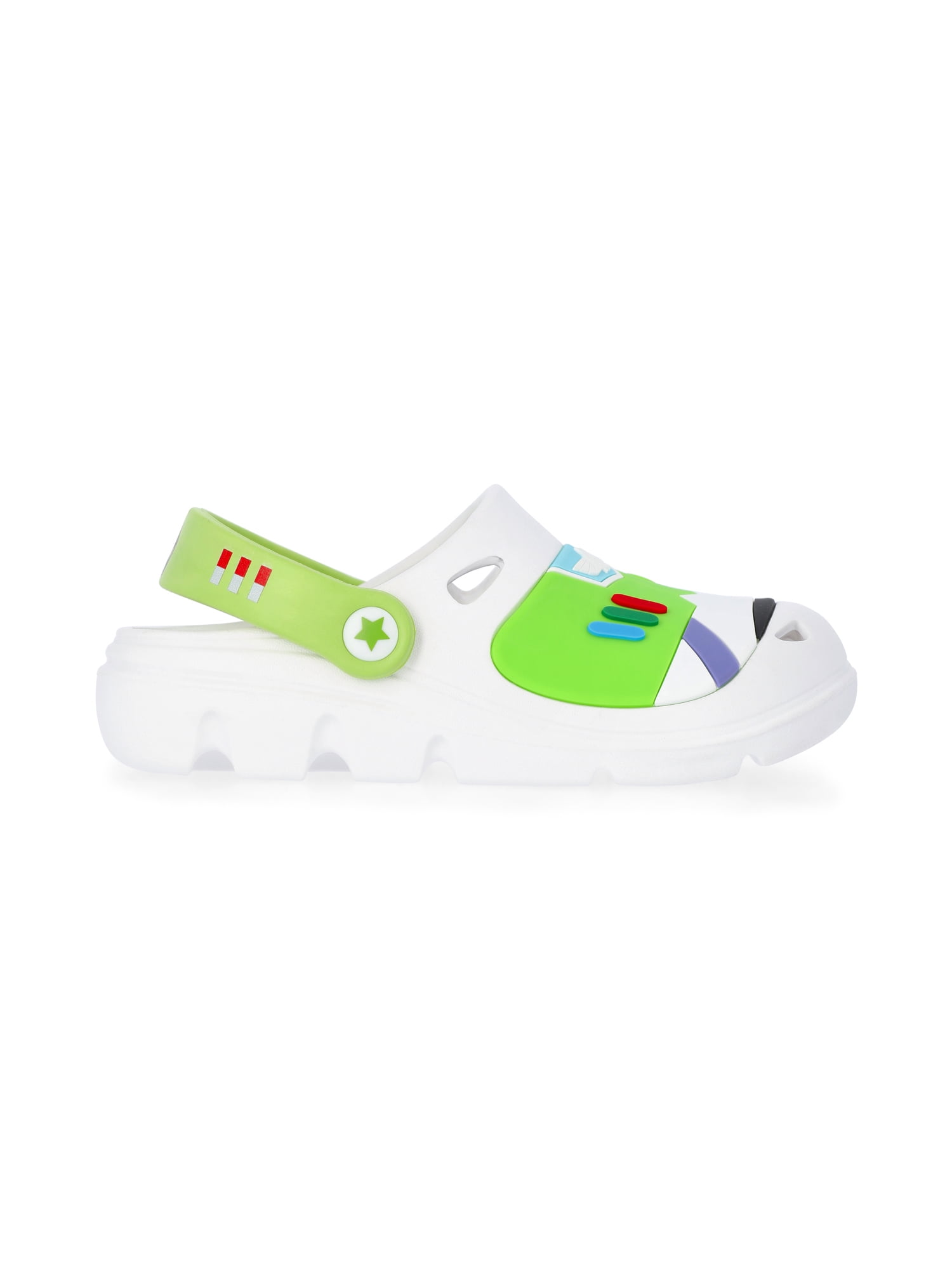 Disney Pixar Toy Story Toddler Boys Woody and Buzz Lightyear Clog Sandals (Multi-Color, 8 Toddler) p8nui