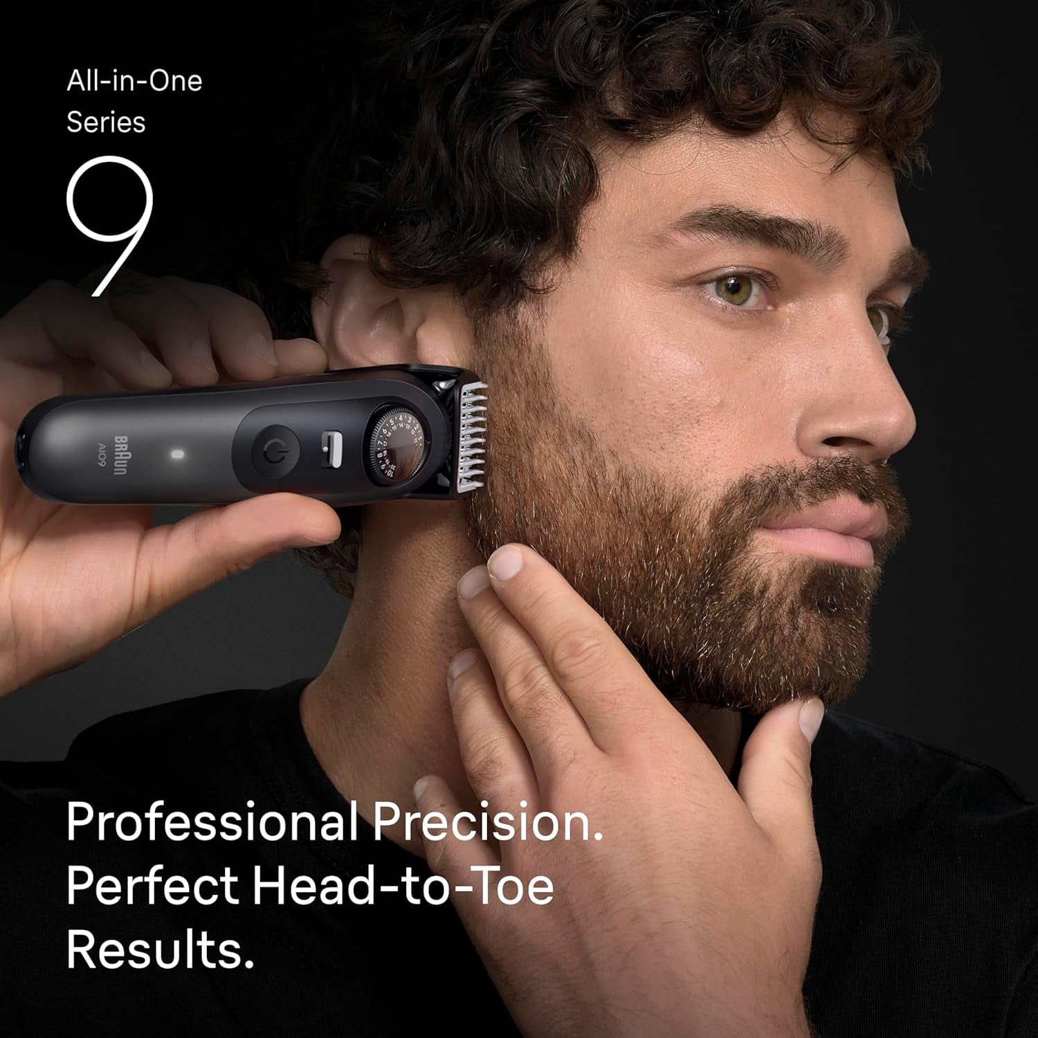 Braun Series 9 All-in-One Beard & Body Grooming Kit, Cordless Hair Trimmer & Shaver (Brown, 1 Pack) icoiw