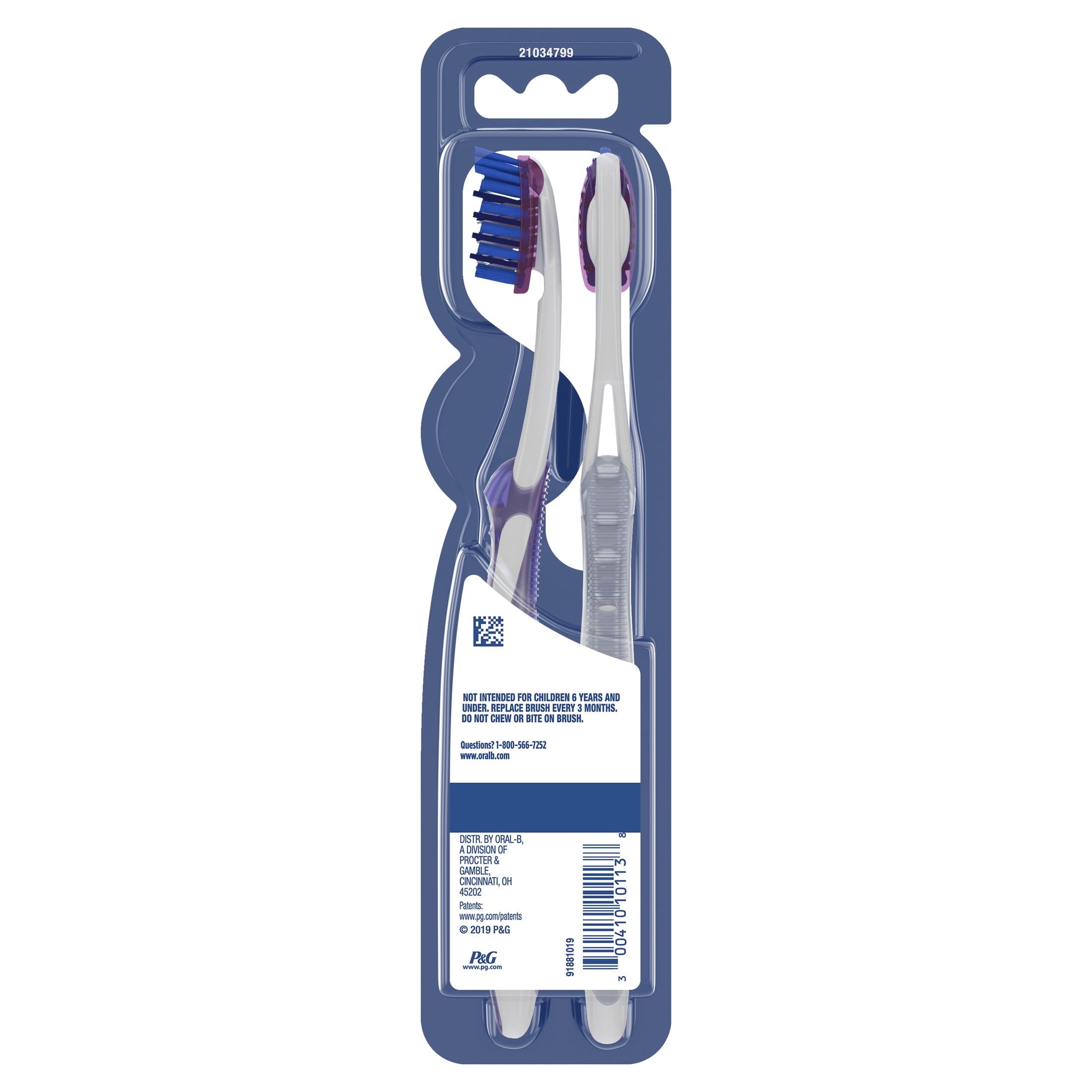 Oral-B Pro Whitening Toothbrush, Soft Bristles, Manual Toothbrush (2 Count) jmn3o