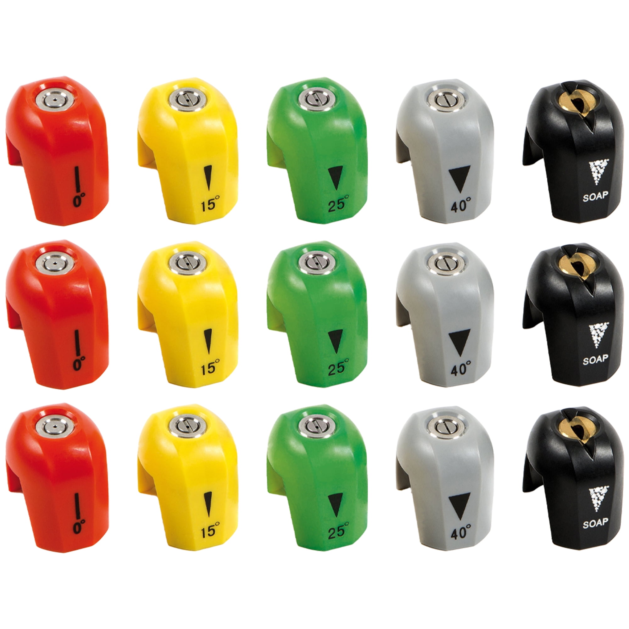 Sun Joe SPX3000-TPS Electric Pressure Washer Quick-Connect Spray Tip Set (Multicolor, 15-Piece Pack) 1j00d