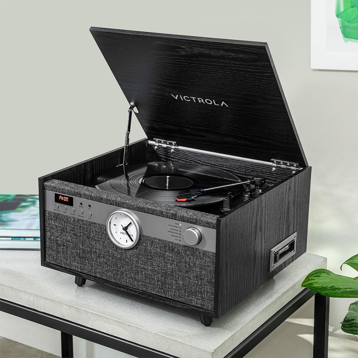 Victrola Century Signature+ 6-in-1 Music Center (Black) ssn33