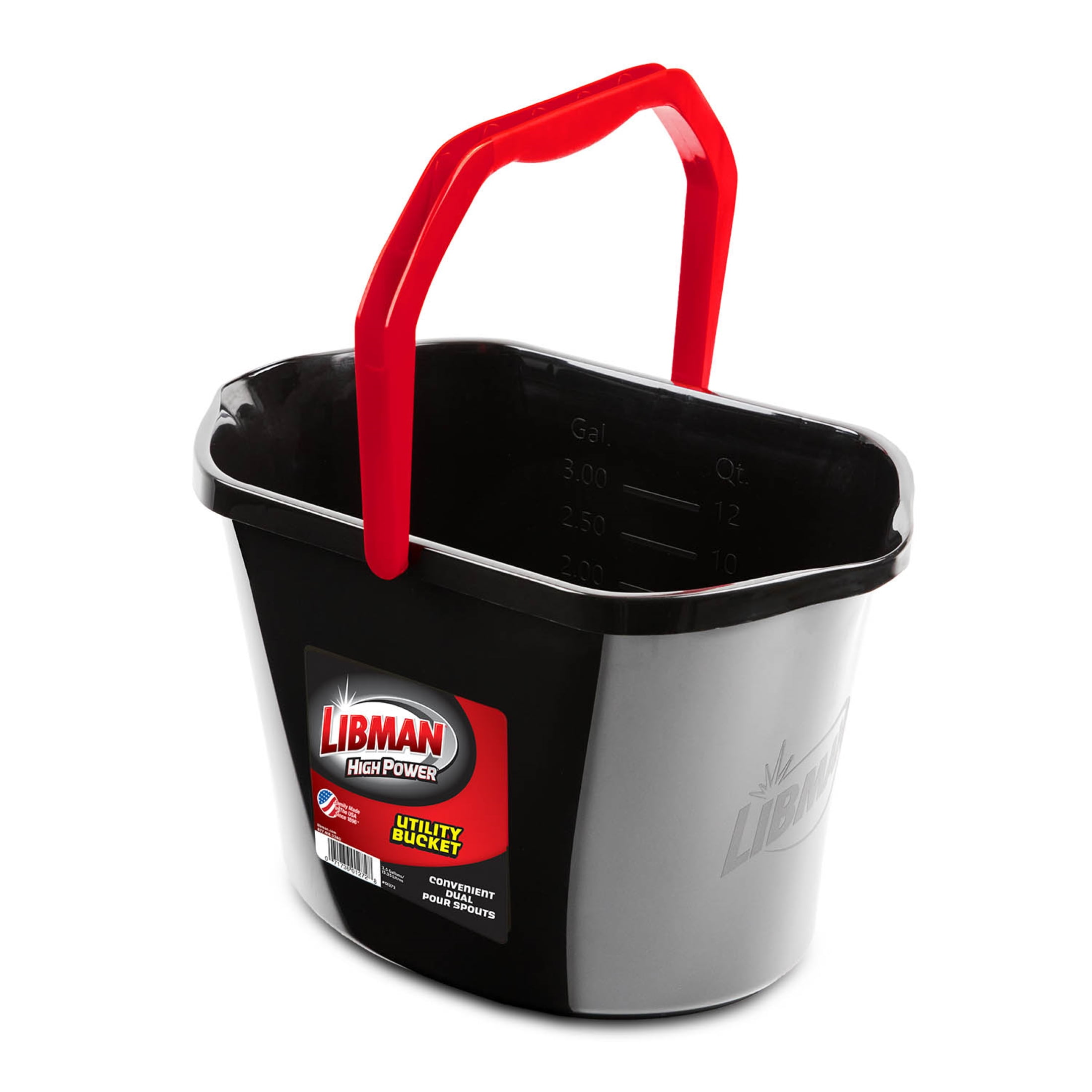 Libman High Power Utility Bucket (Black, 3.5 gal) agil1 - Image 2