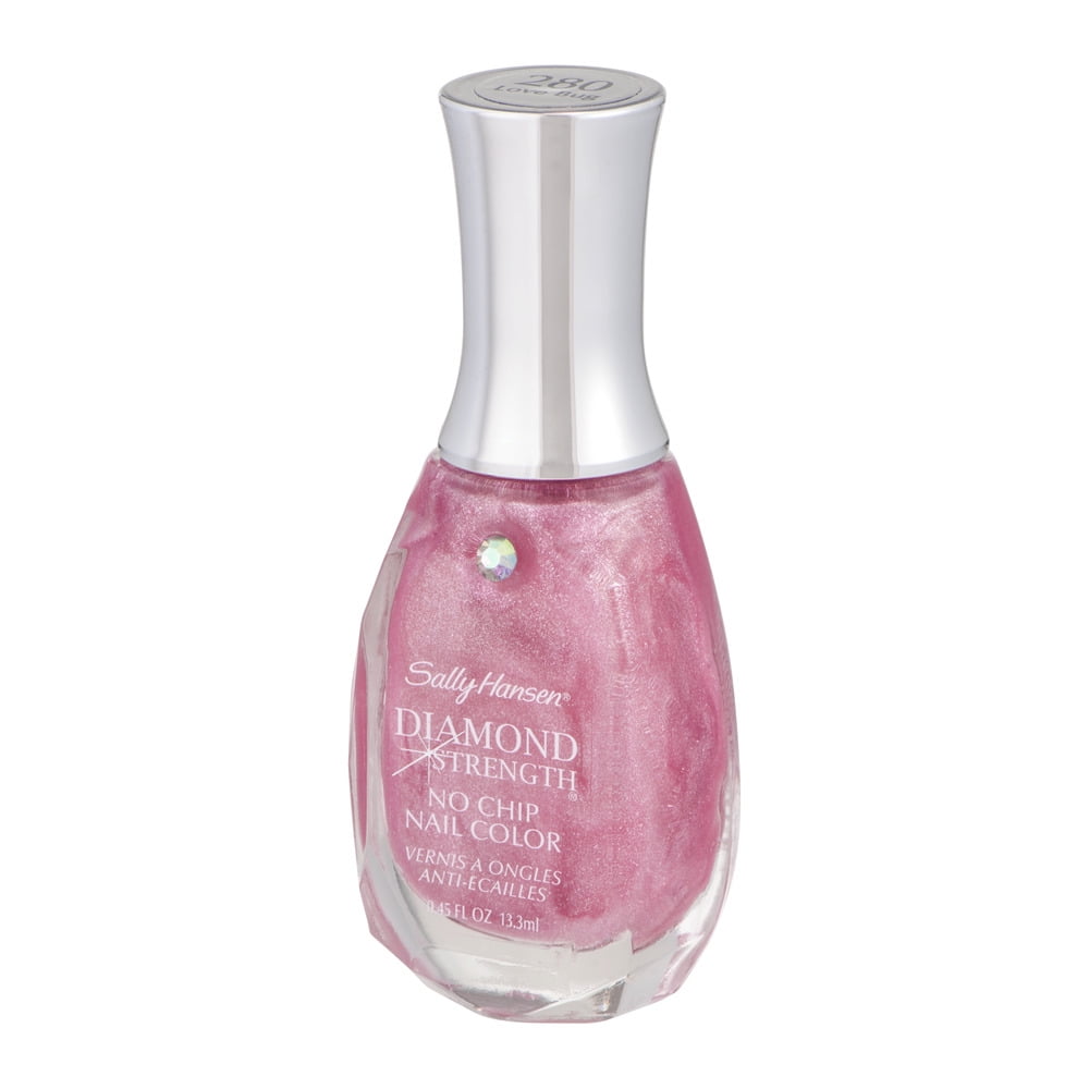 Sally Hansen Diamond Strength No Chip Nail Polish, Long-lasting High-shine Finish (Love Bug, 0.45 fl oz) vjl3d